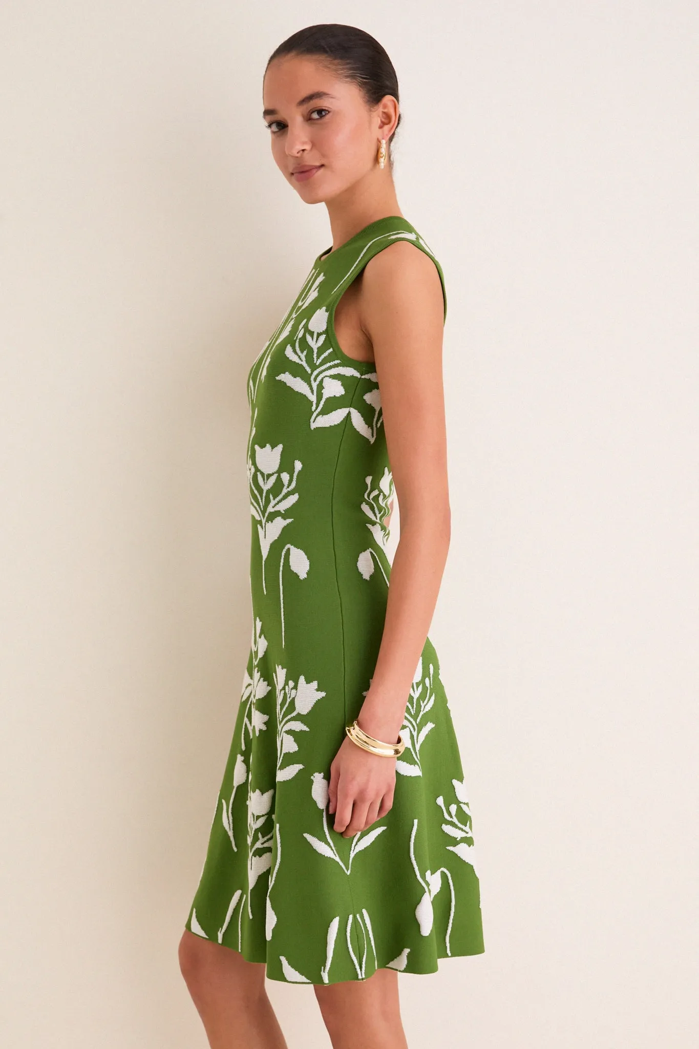 Cactus and Cream Jacquard Mini Dress sold by Tuckernuck product image thumbnail 3