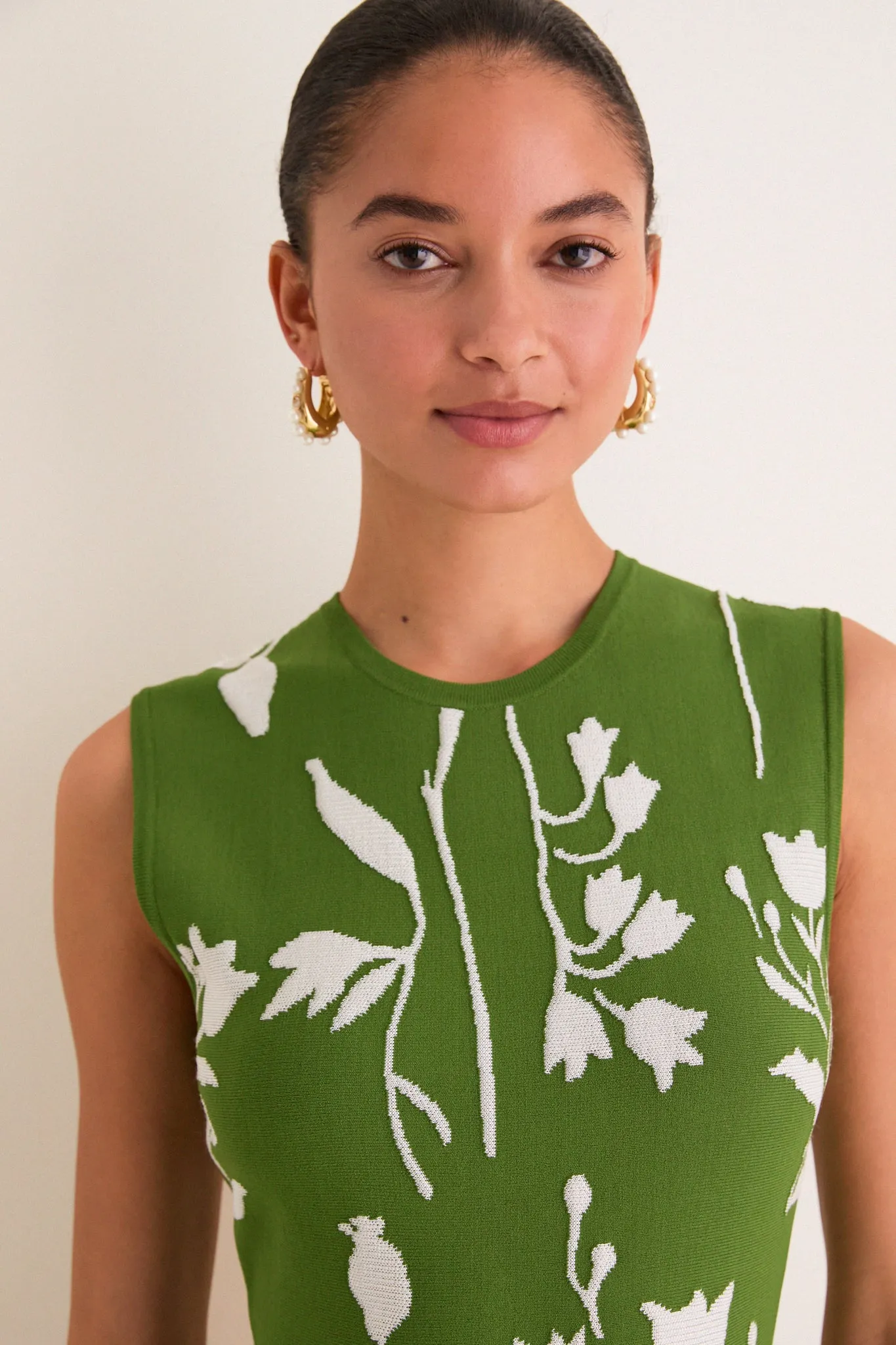 Cactus and Cream Jacquard Mini Dress sold by Tuckernuck product image thumbnail 5