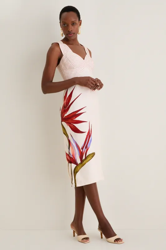 Strelitzia Sand Midi Dress made by Tuckernuck