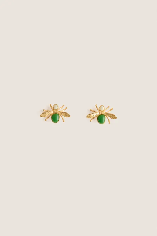 Emerald Green Abeille Earrings sold by Tuckernuck