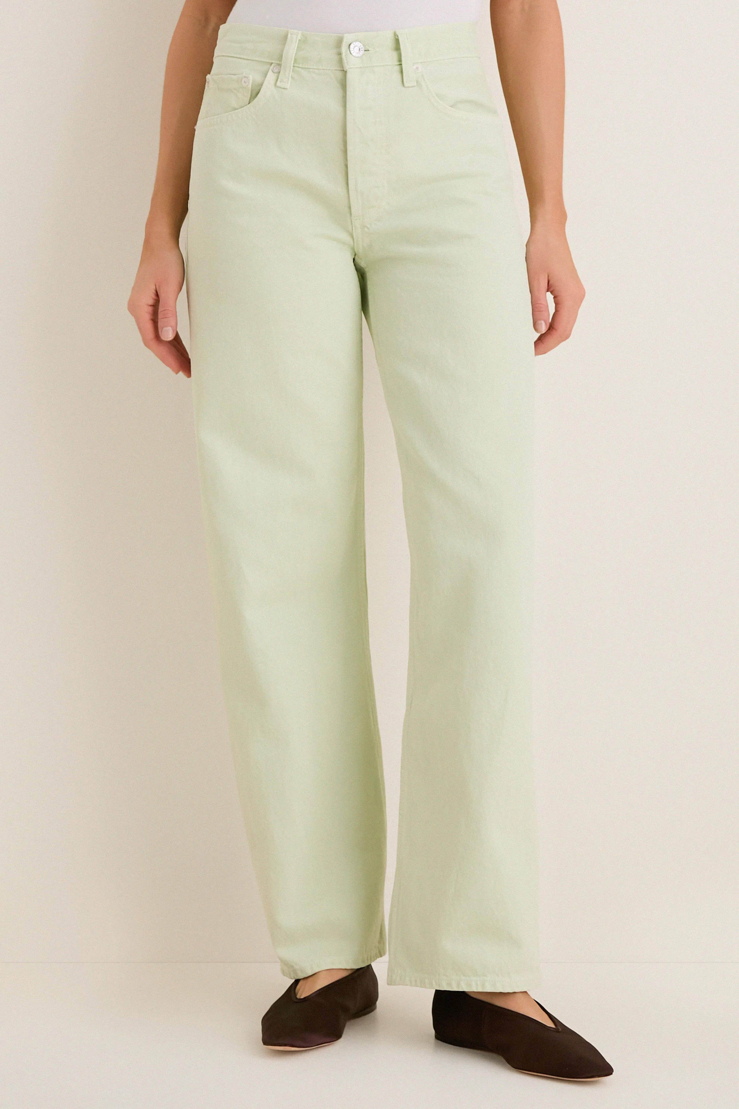 Mint Cream Arc Jean 32 sold by Tuckernuck