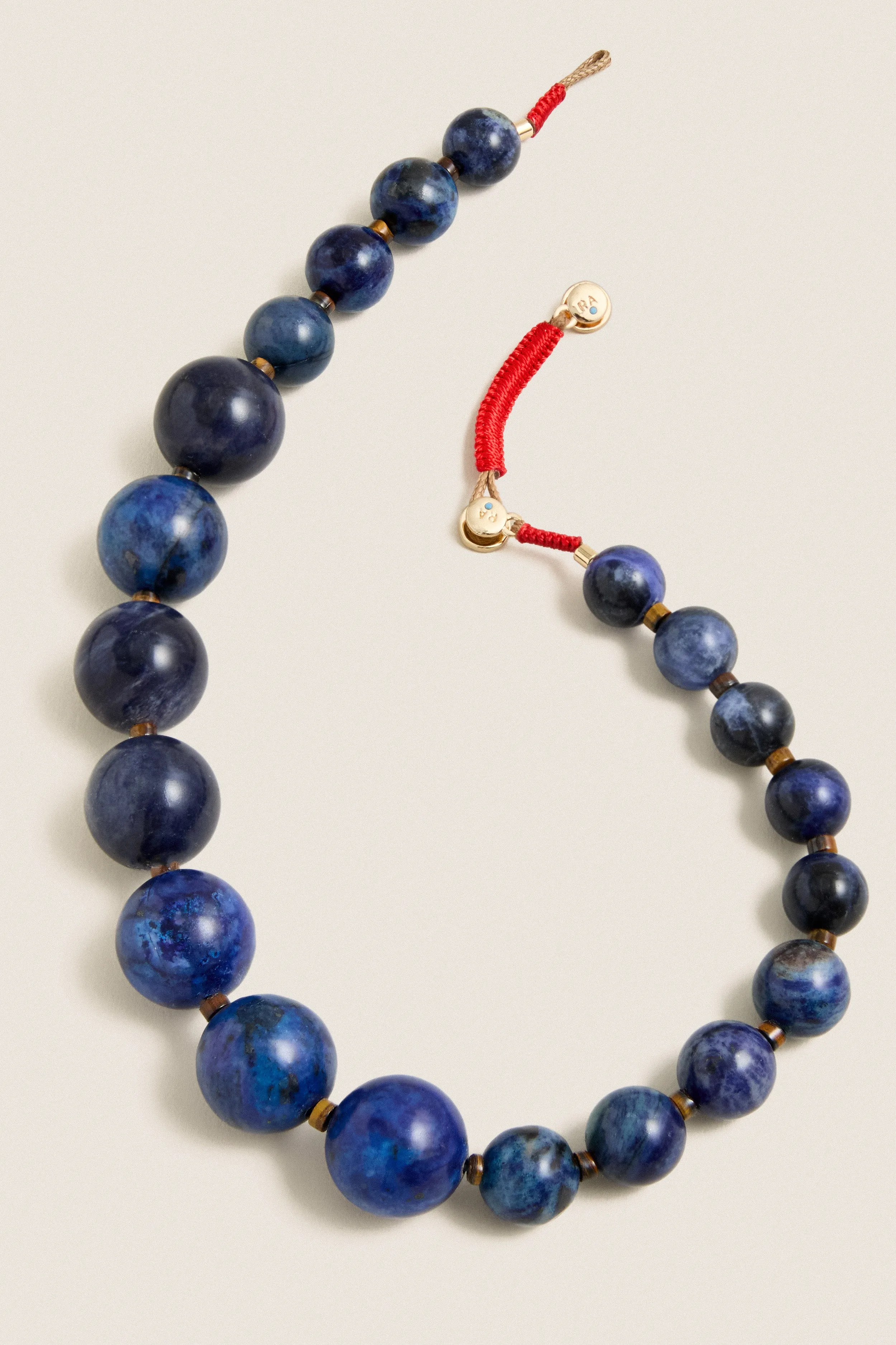 Lapis Large Beaded Semi Necklace sold by Tuckernuck product image thumbnail 3