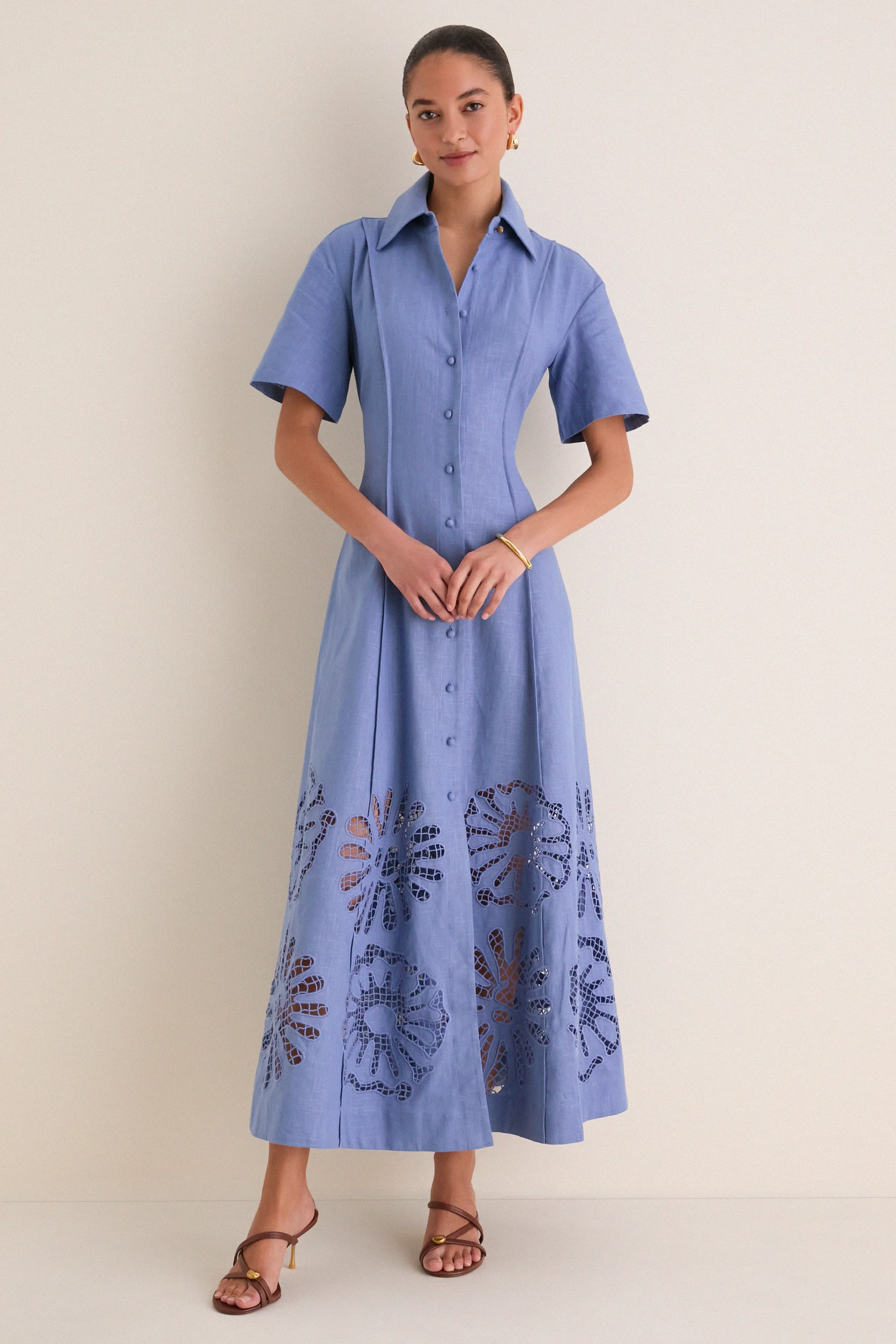 Delphinium Analise Shirt Midi Dress sold by Tuckernuck
