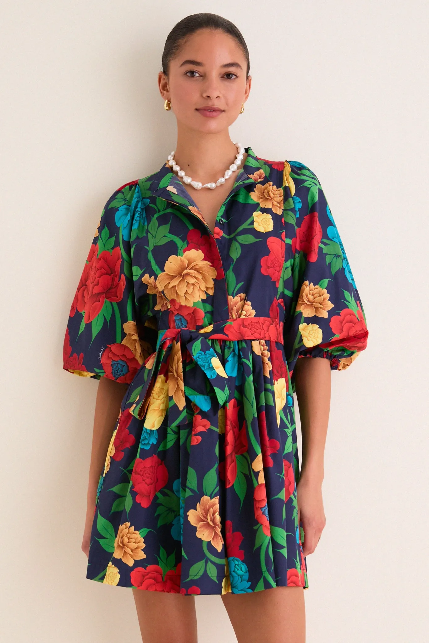 Queen Peony Mini Portofino Dress sold by Tuckernuck