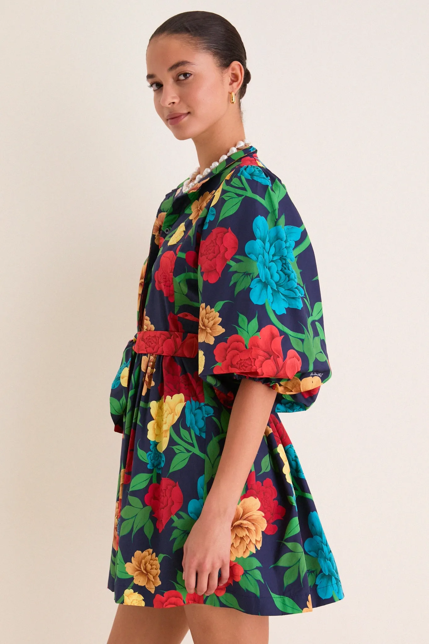 Queen Peony Mini Portofino Dress sold by Tuckernuck product image thumbnail 3