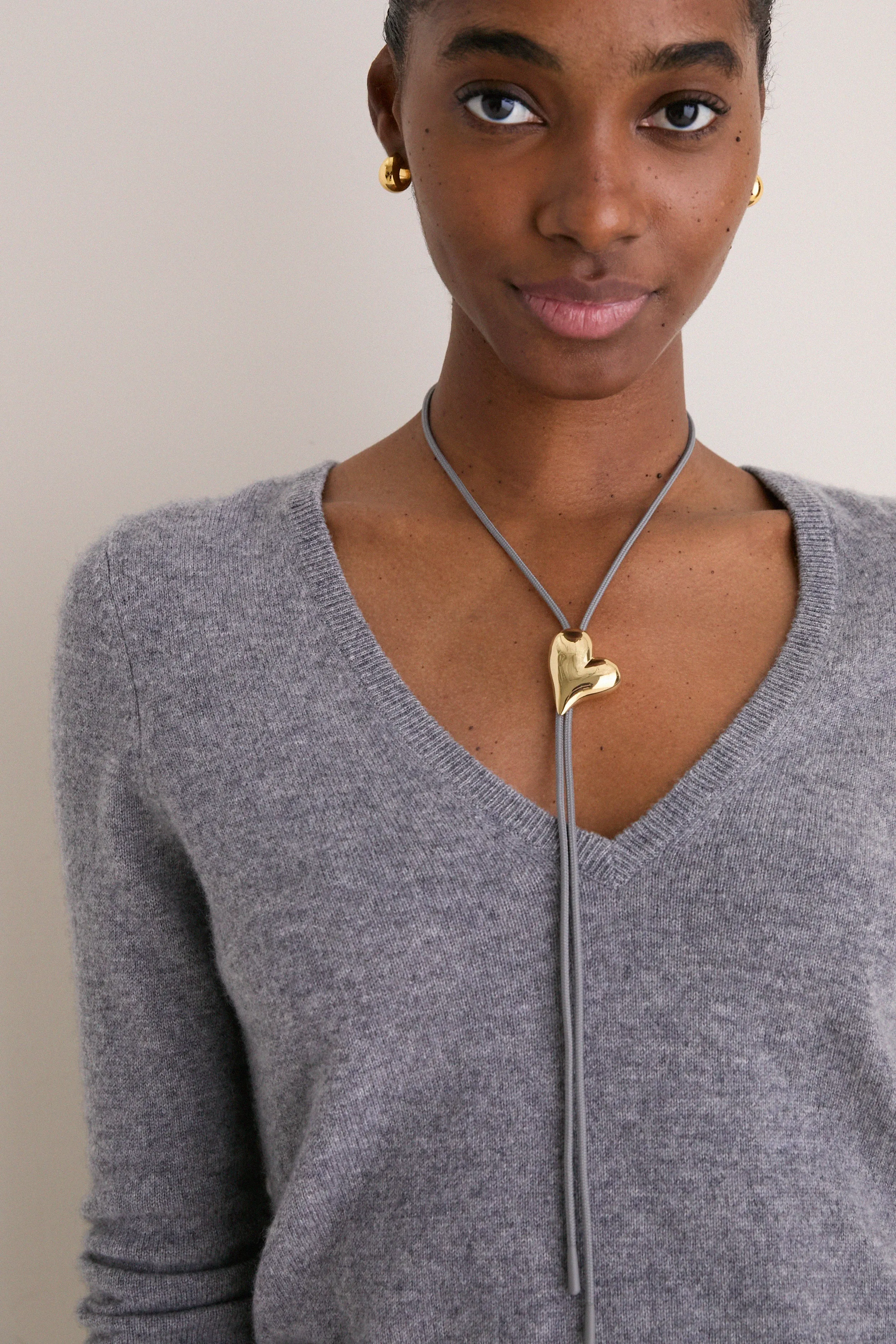 High Polish Gold Art Heart Bolo Tie sold by Tuckernuck product image thumbnail 2