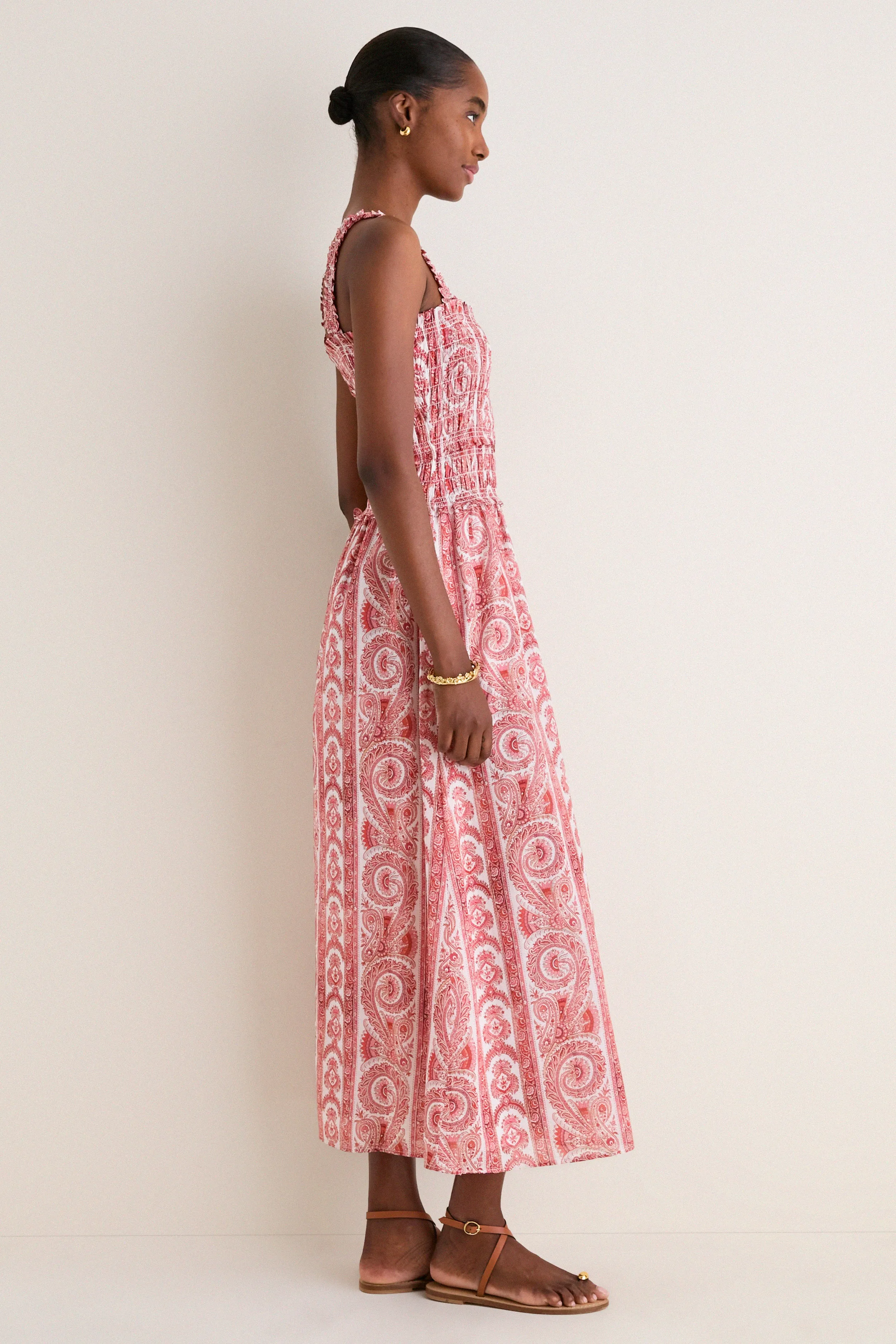 Coral Corsica Paisley Azalea Maxi Nap Dress sold by Tuckernuck product image thumbnail 4