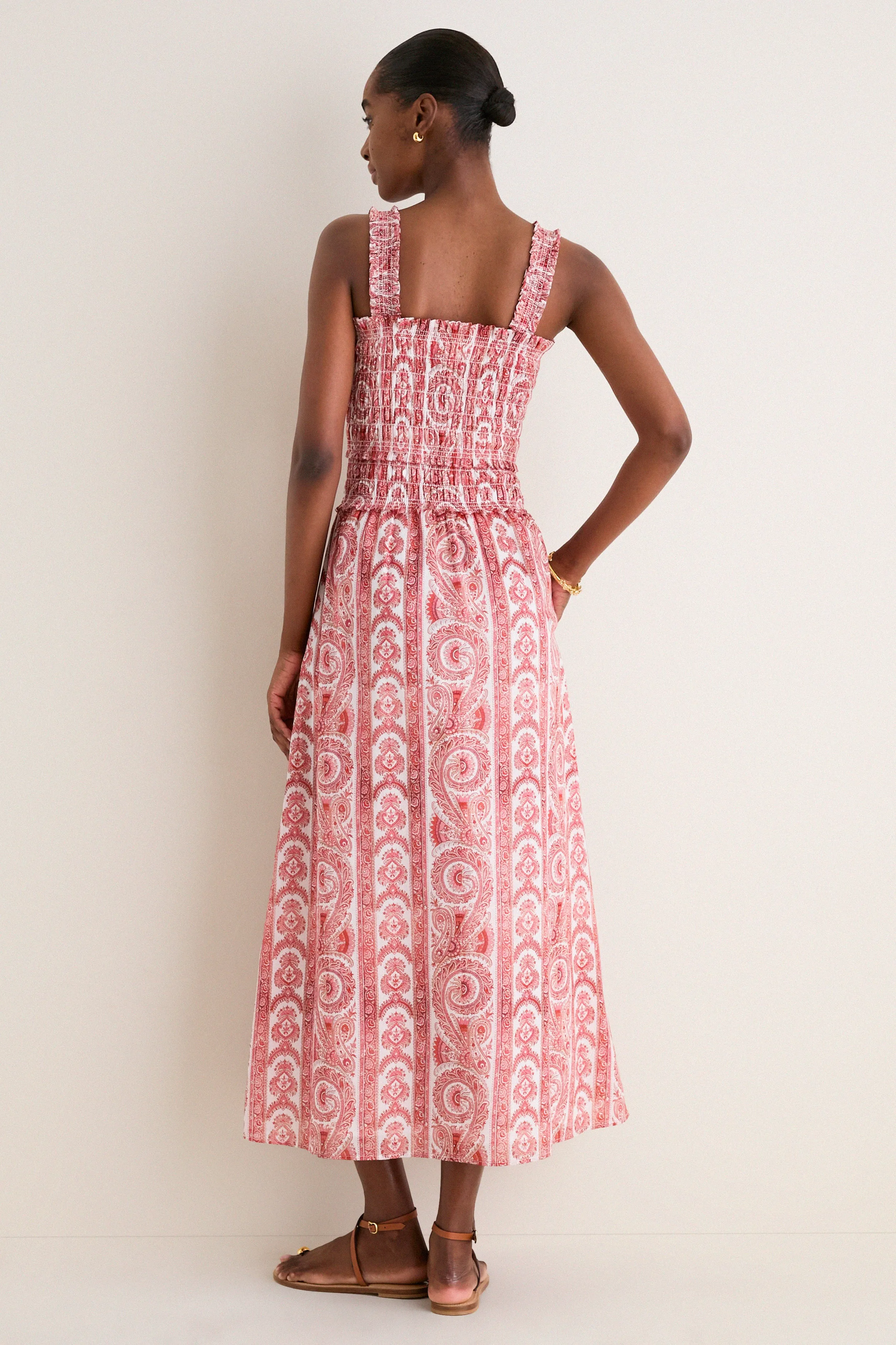 Coral Corsica Paisley Azalea Maxi Nap Dress sold by Tuckernuck product image thumbnail 5