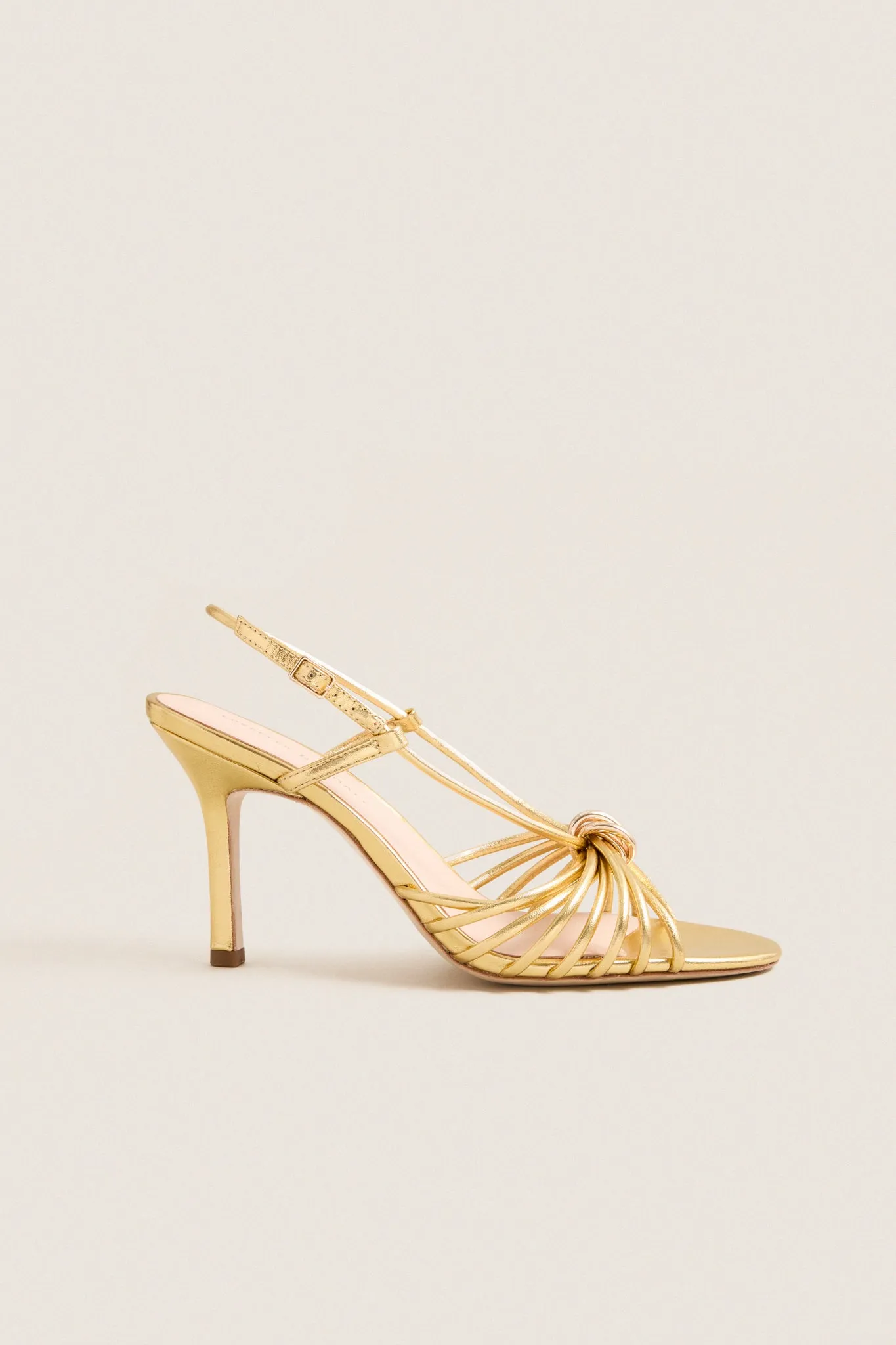 Gold Metallic Nappa Mareka Heels sold by Tuckernuck product image thumbnail 5