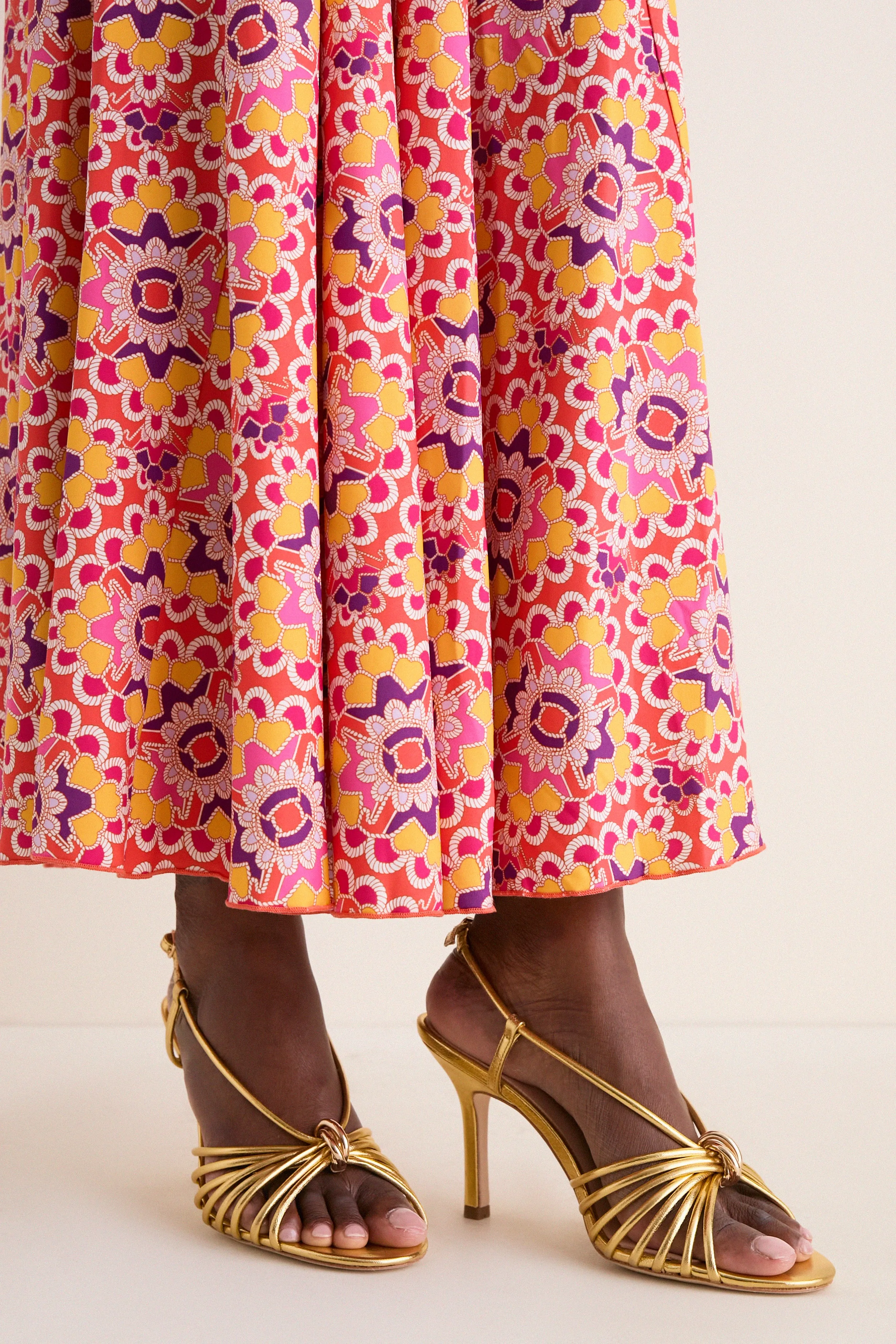 Gold Metallic Nappa Mareka Heels sold by Tuckernuck product image thumbnail 2