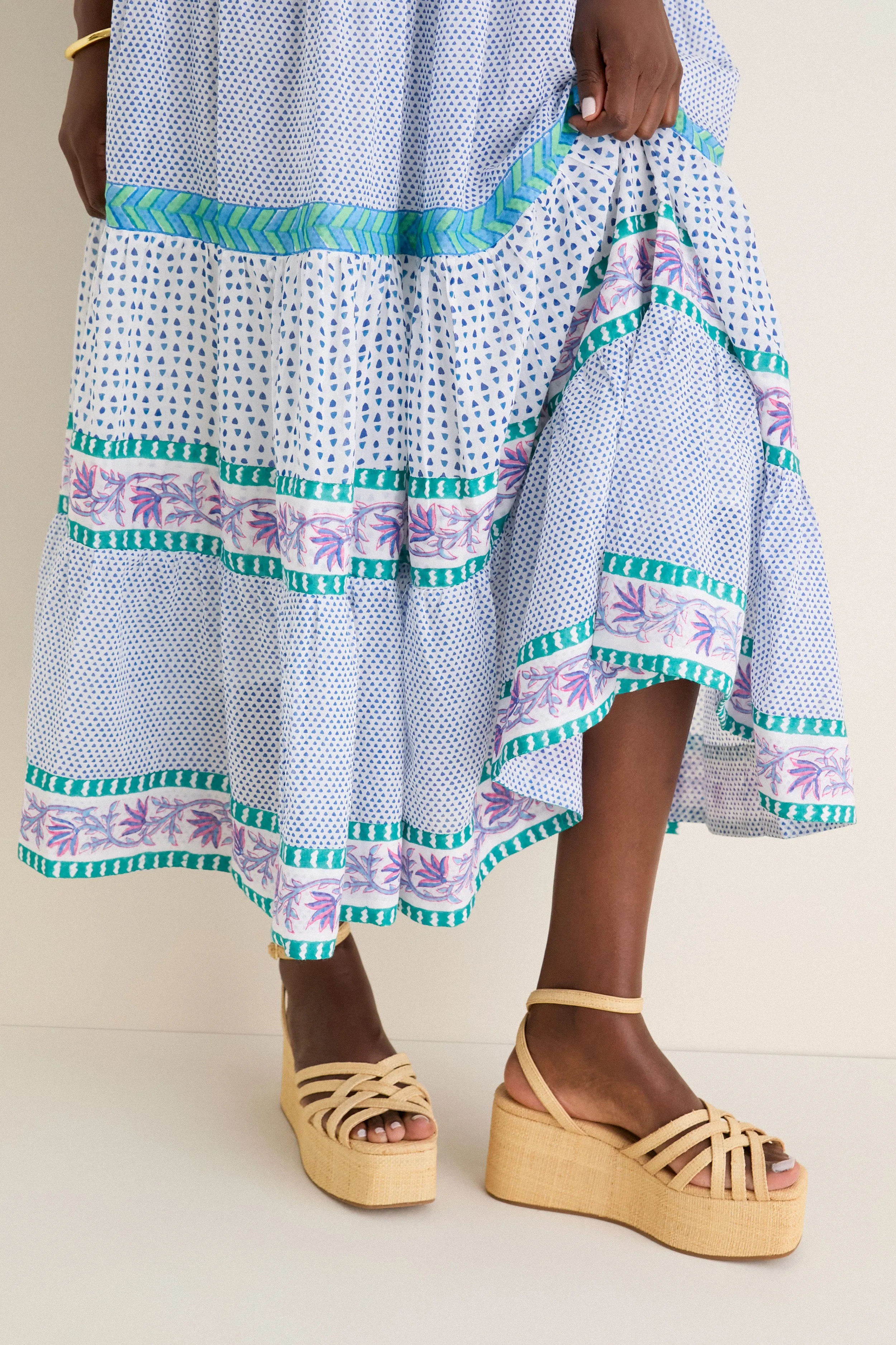 Capri Blue Sleeveless Smocked Maxi Dress sold by Tuckernuck product image thumbnail 2