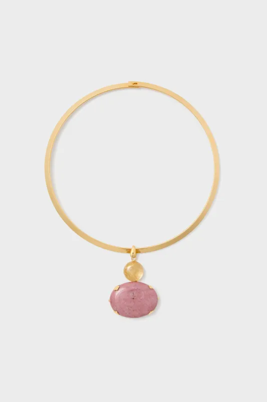 Rhodonite Zaria Necklace made by Tuckernuck