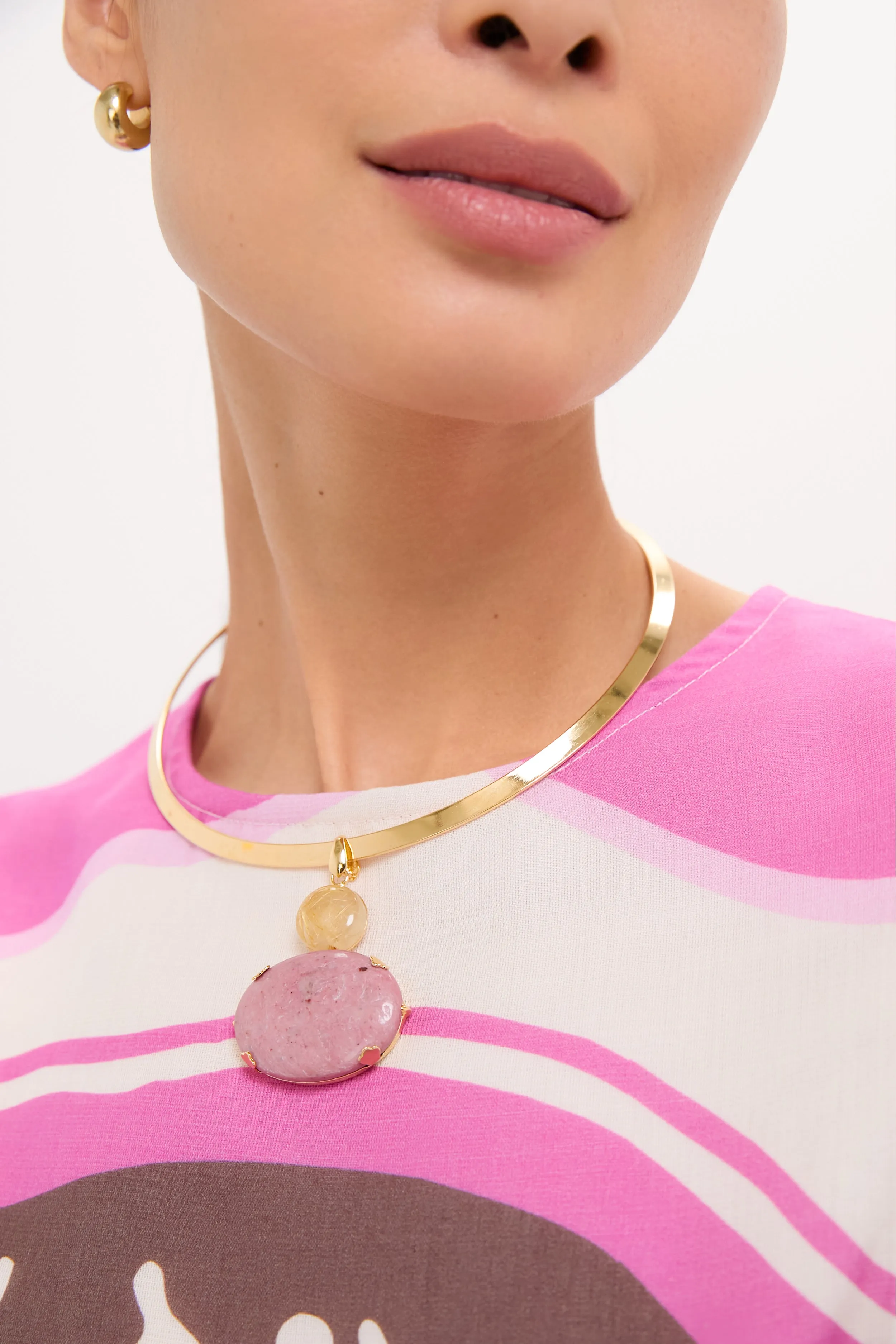 Rhodonite Zaria Necklace sold by Tuckernuck product image thumbnail 2