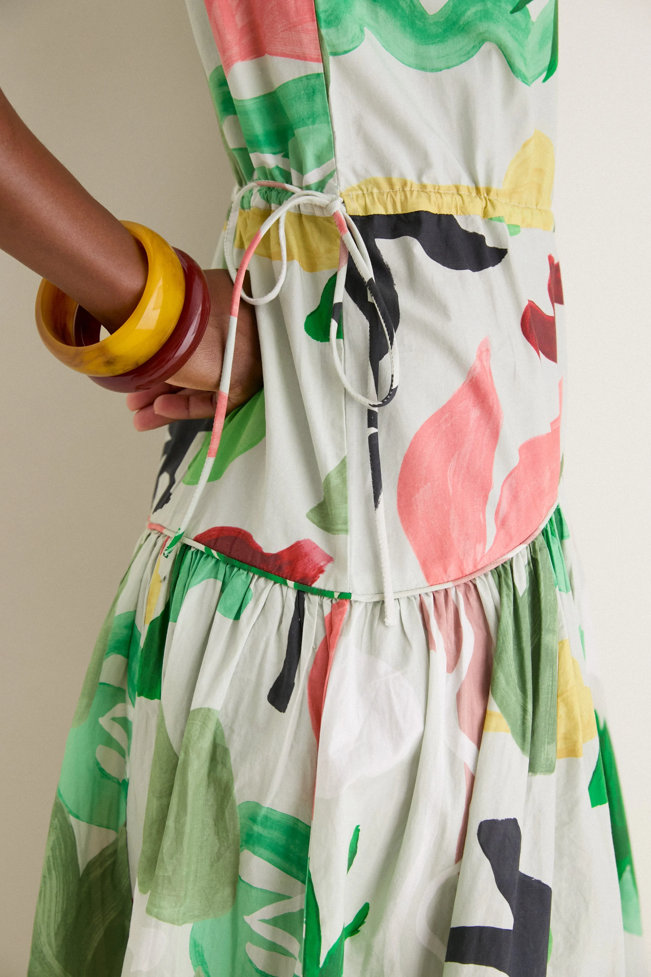 Paradiso Petal Sleeveless Piped Maxi Dress sold by Tuckernuck product image thumbnail 5