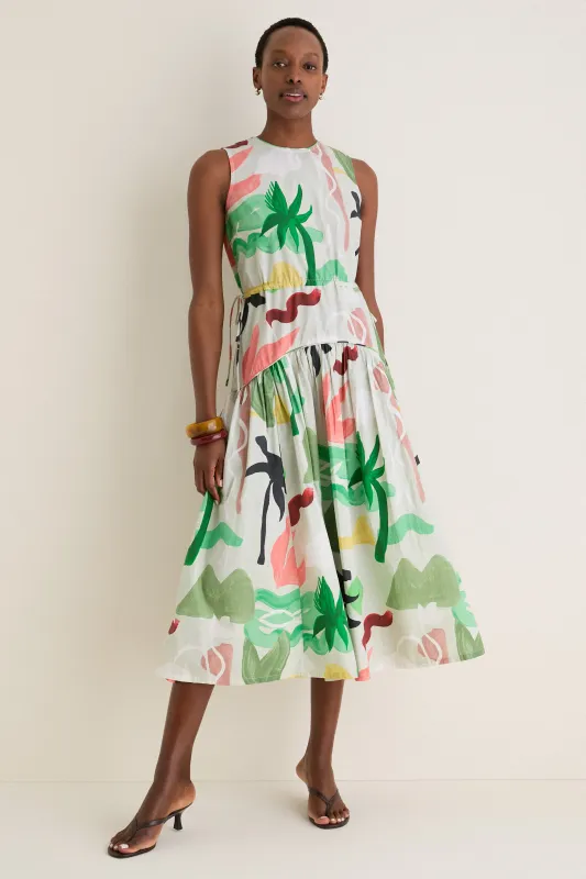 Paradiso Petal Sleeveless Piped Maxi Dress sold by Tuckernuck