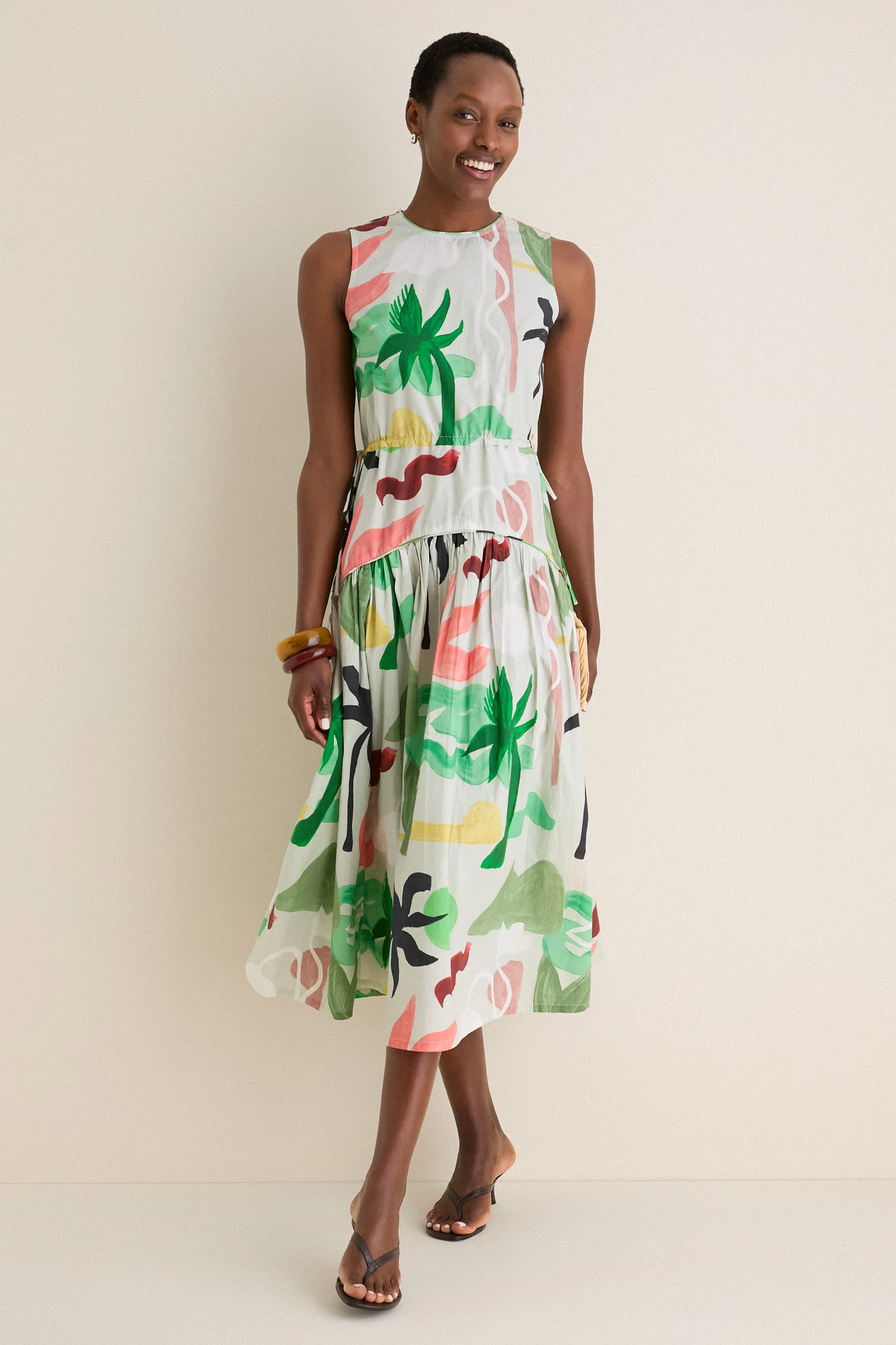 Paradiso Petal Sleeveless Piped Maxi Dress sold by Tuckernuck product image thumbnail 2