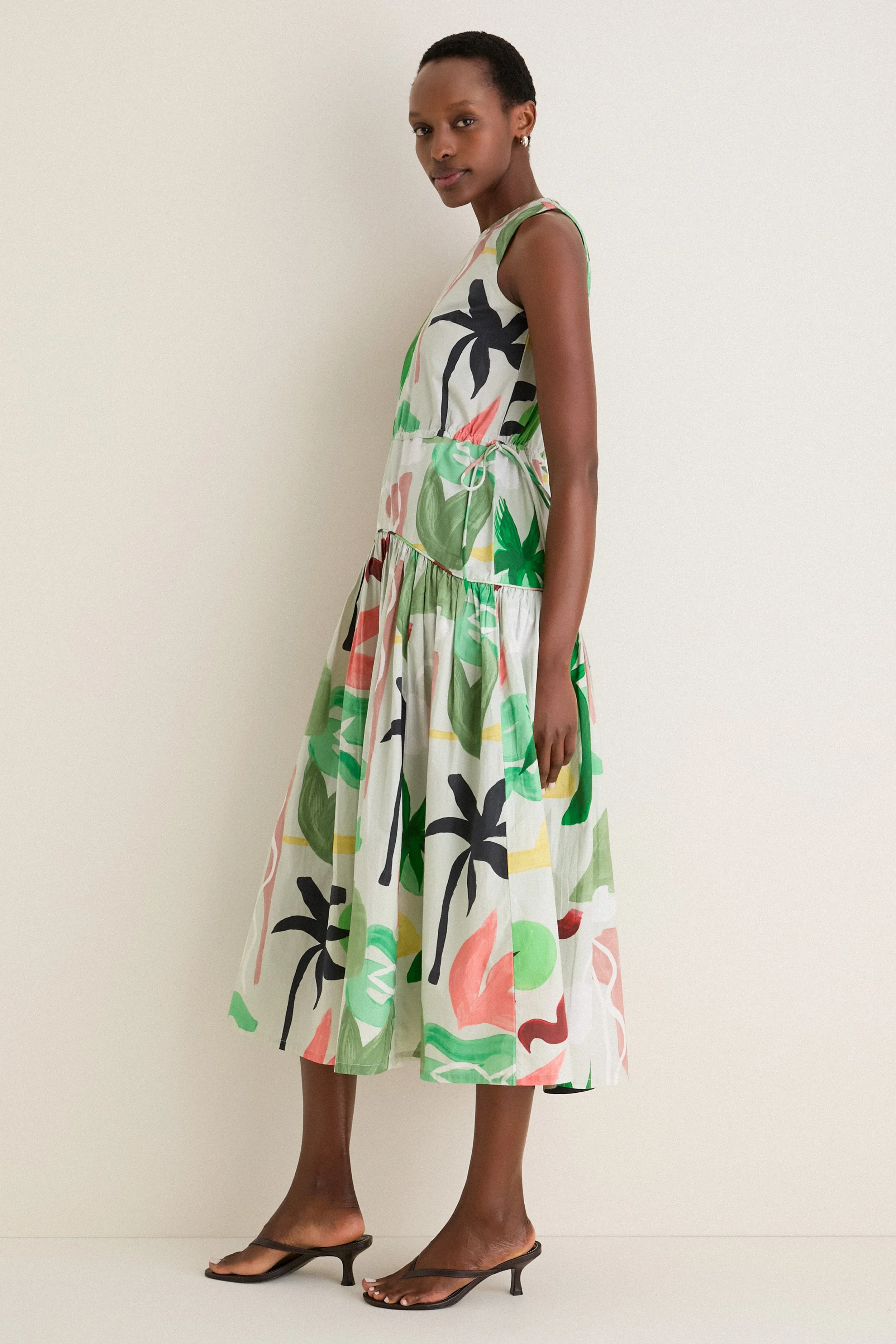 Paradiso Petal Sleeveless Piped Maxi Dress sold by Tuckernuck product image thumbnail 3