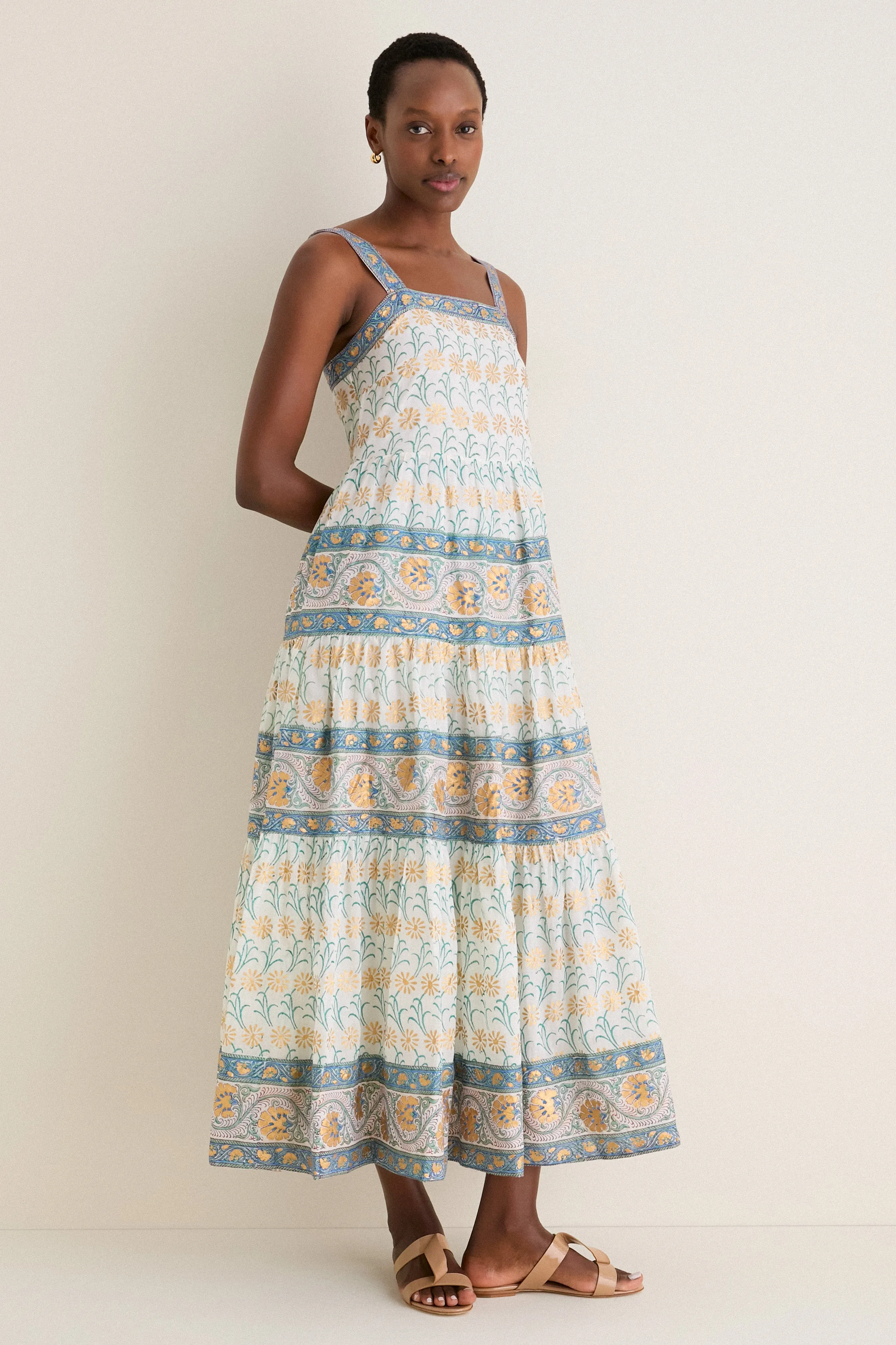 Geneva Green Strappy Maxi Dress sold by Tuckernuck product image thumbnail 4