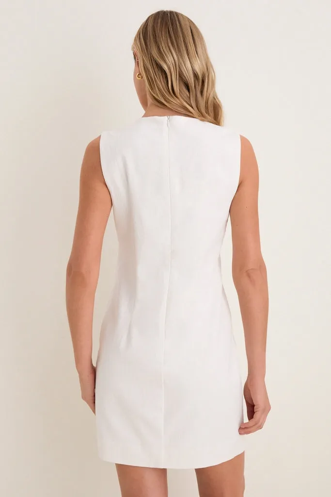 White Yvette Mini Dress sold by Tuckernuck product image thumbnail 4