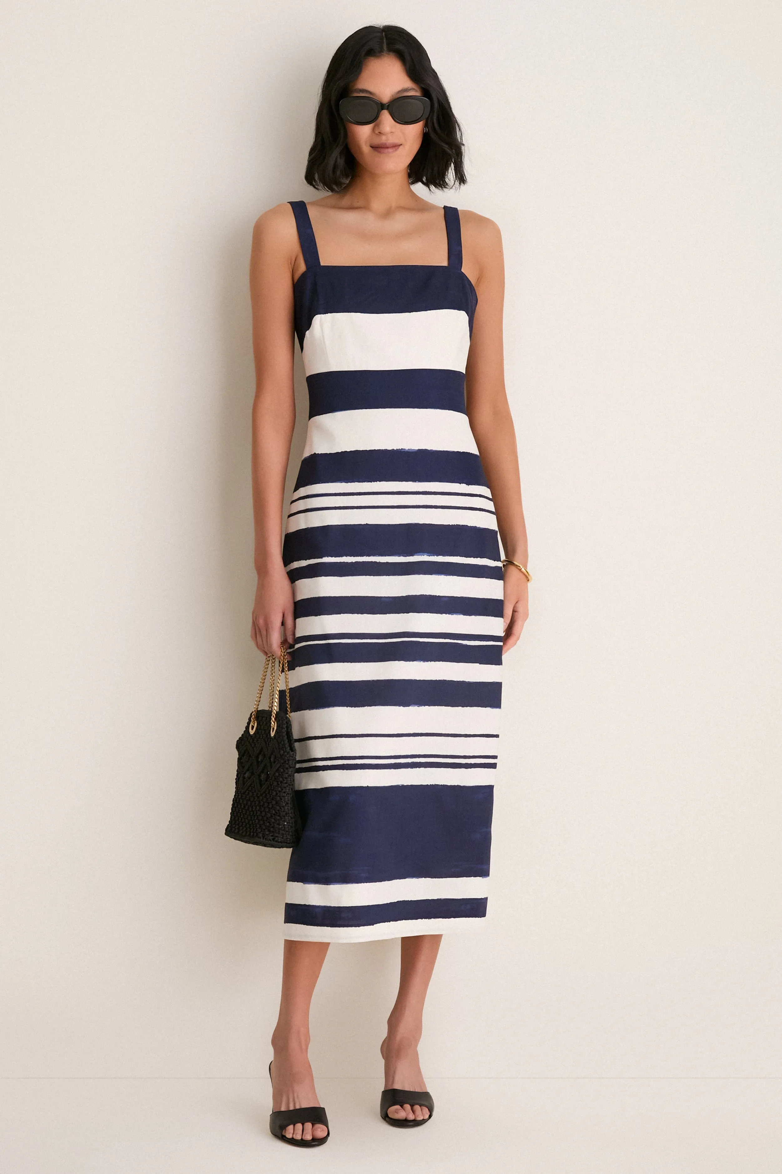 Navy and Dove Ella Dress sold by Tuckernuck product image thumbnail 2