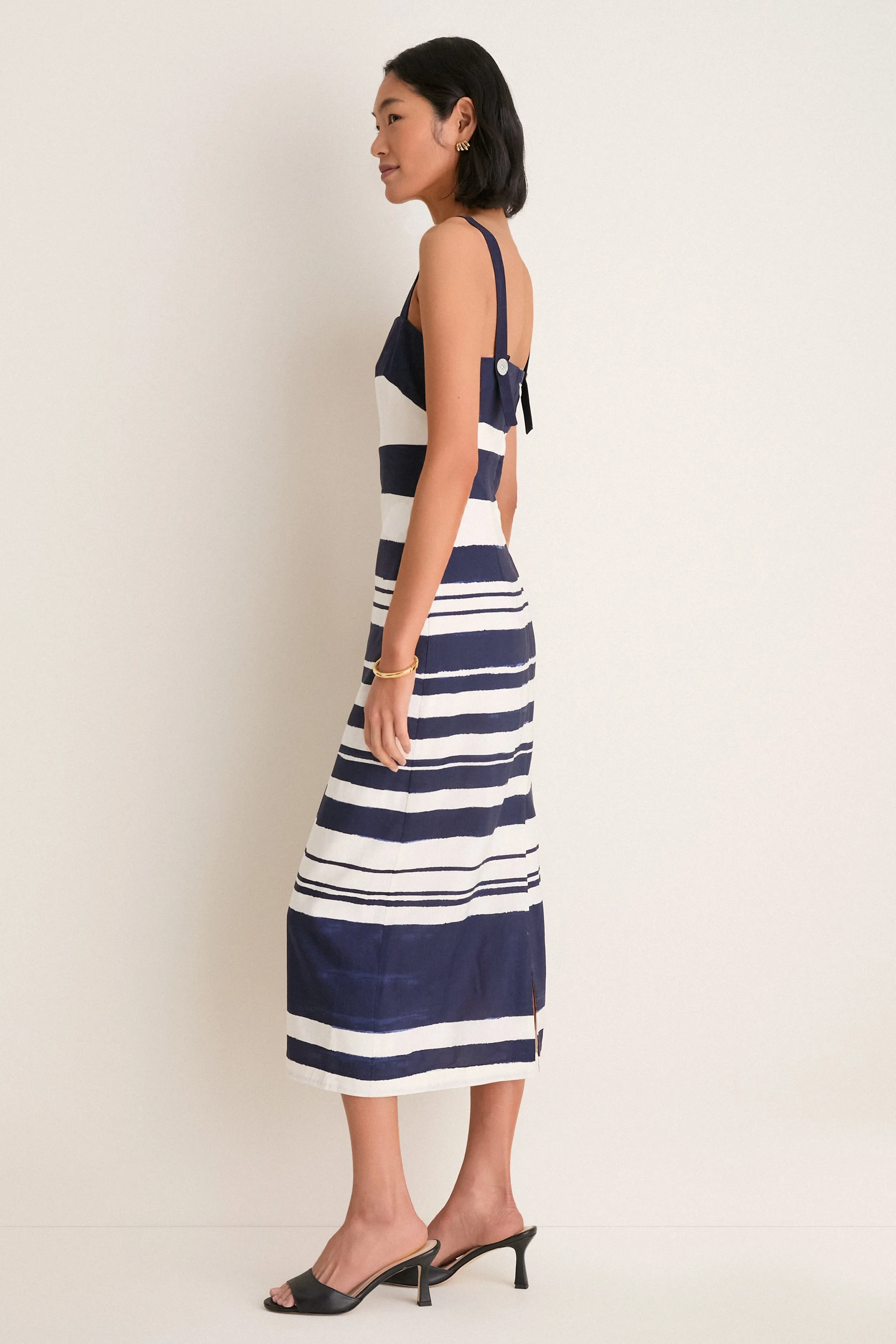 Navy and Dove Ella Dress sold by Tuckernuck product image thumbnail 3