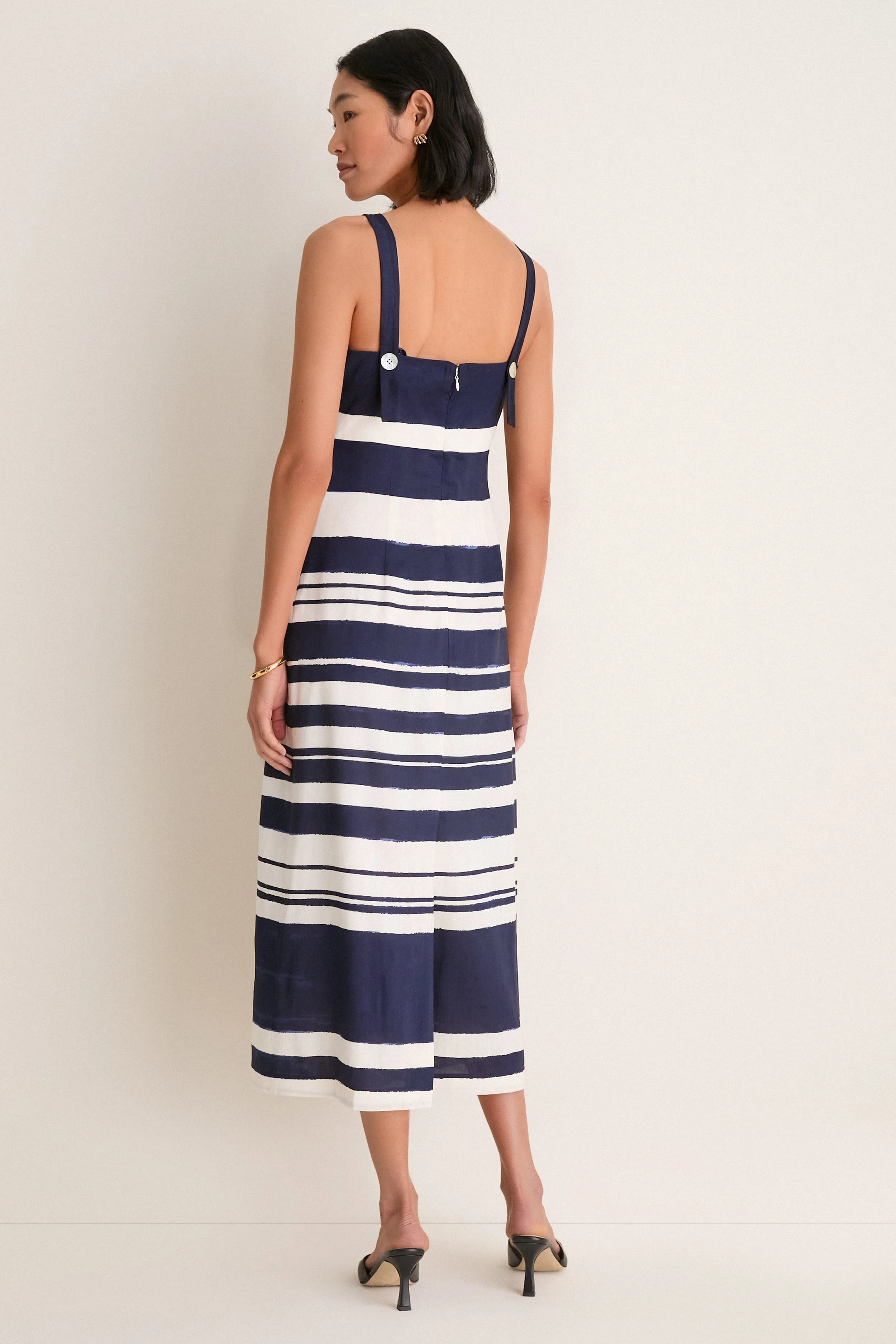 Navy and Dove Ella Dress sold by Tuckernuck product image thumbnail 4