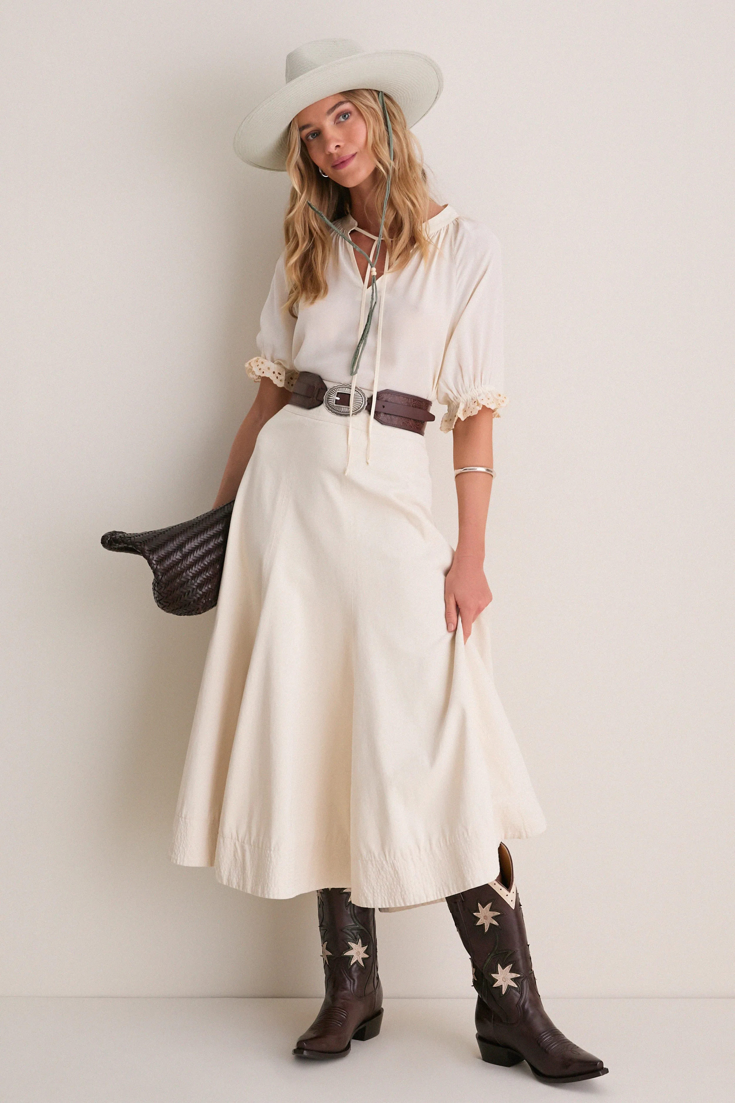 THE GREAT. x Stetson Brown Floral Cowboy Boot sold by Tuckernuck product image thumbnail 2