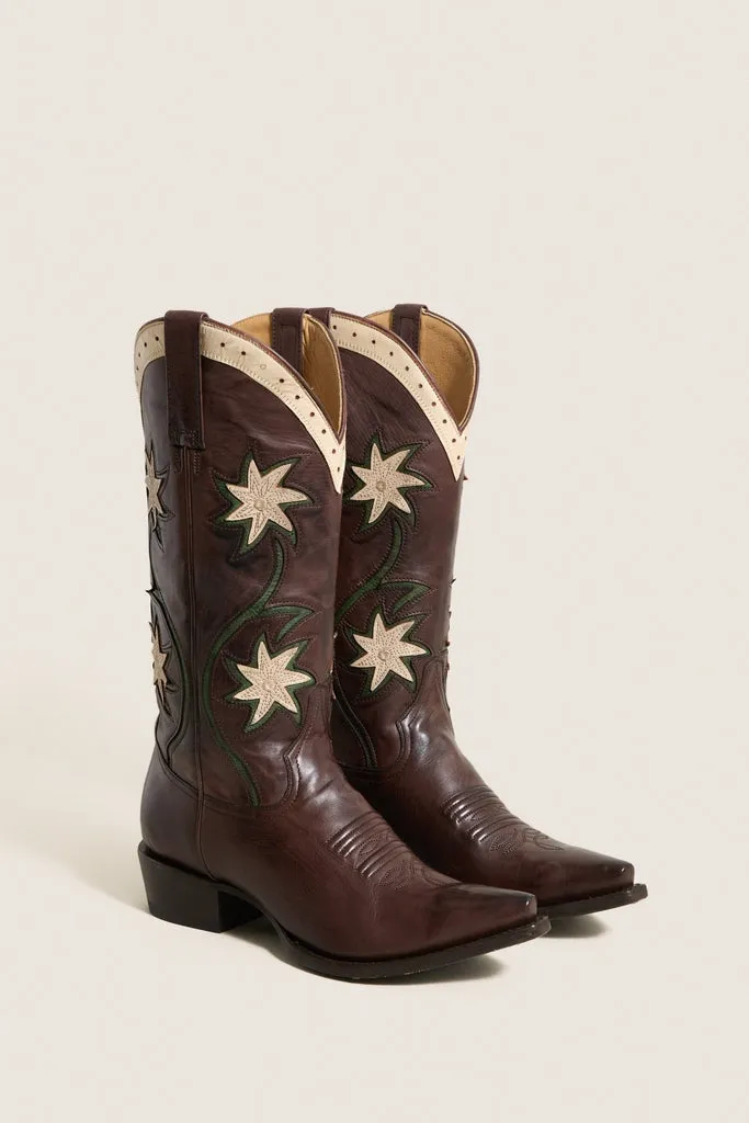 THE GREAT. x Stetson Brown Floral Cowboy Boot sold by Tuckernuck product image thumbnail 4
