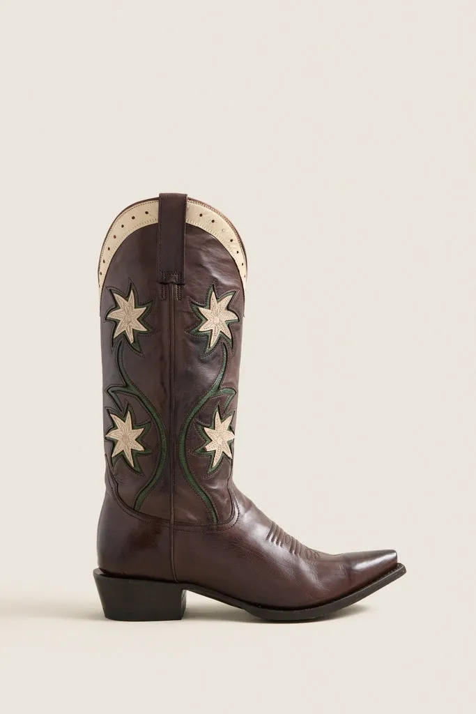 THE GREAT. x Stetson Brown Floral Cowboy Boot sold by Tuckernuck product image thumbnail 5