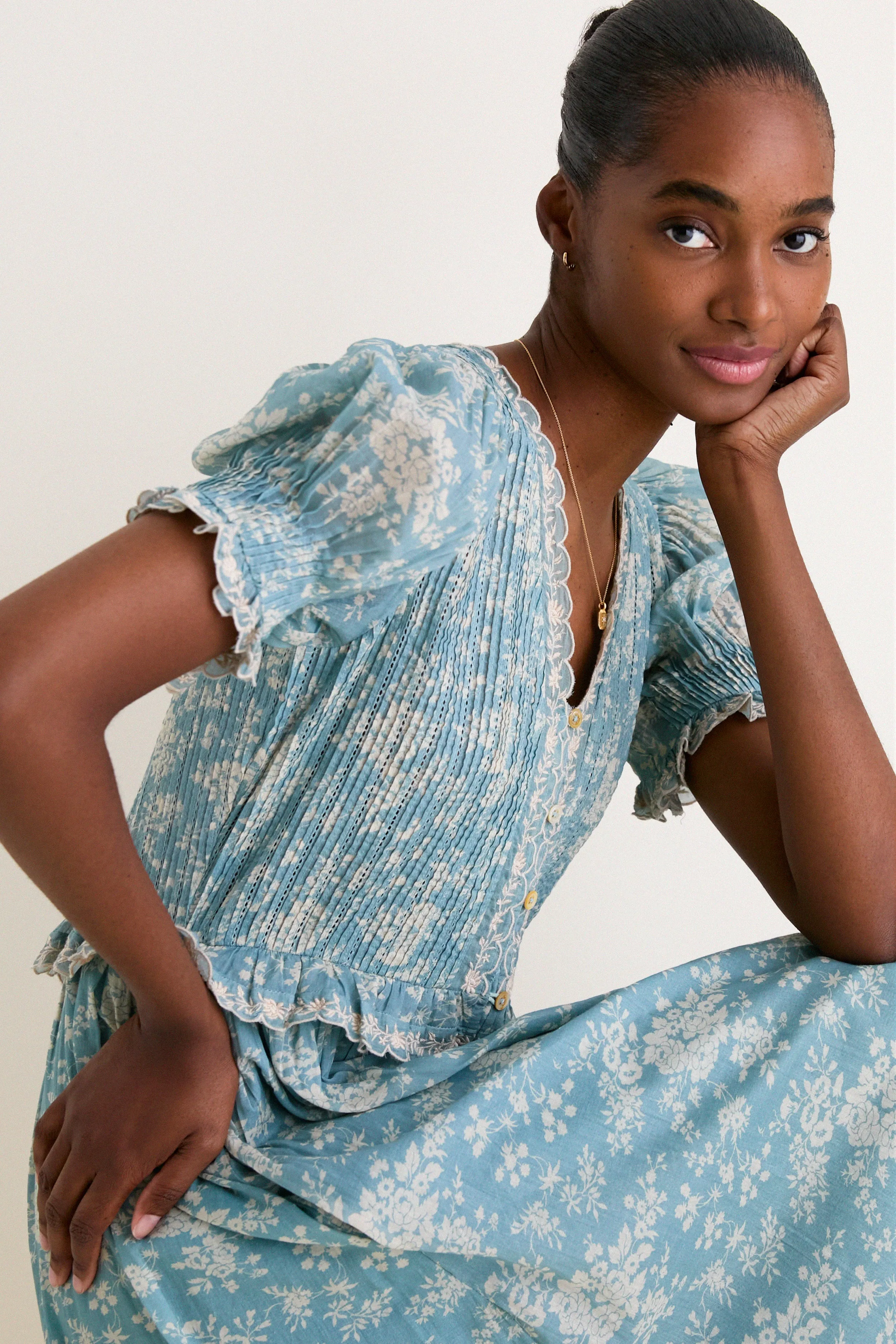 Sky Kirsten Print Long Dress sold by Tuckernuck product image thumbnail 2