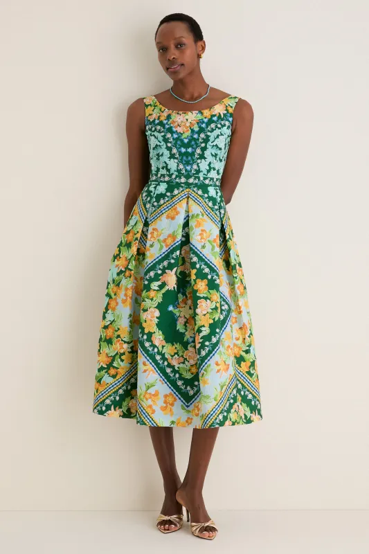 Bellis Wreath Martine-C Midi Dress made by SALONI