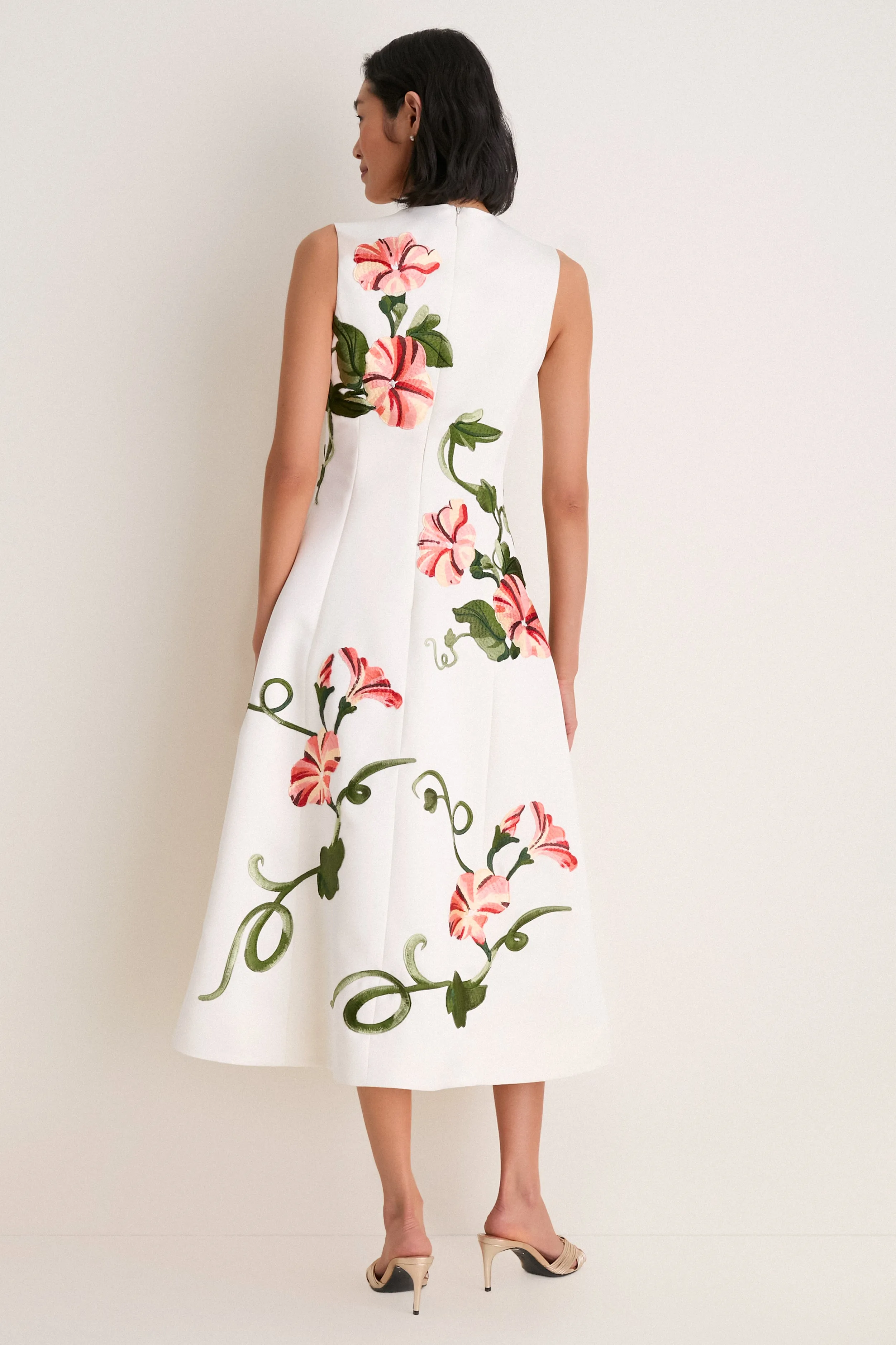 Snow Vine Print Cleo Applique Midi Dress sold by Tuckernuck product image thumbnail 5