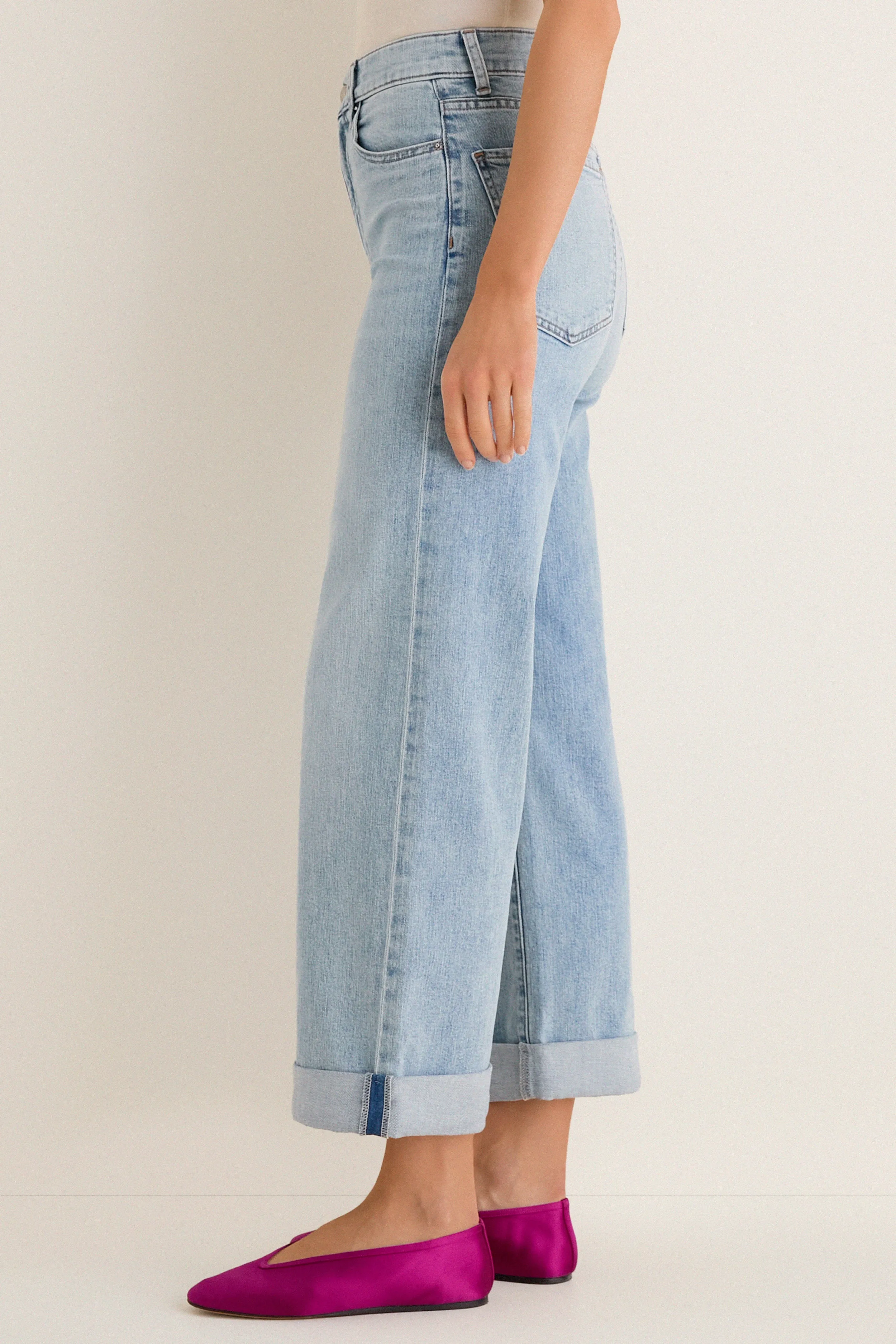 American Beauty High Rise Column Jean with Double Cuff sold by Tuckernuck product image thumbnail 3