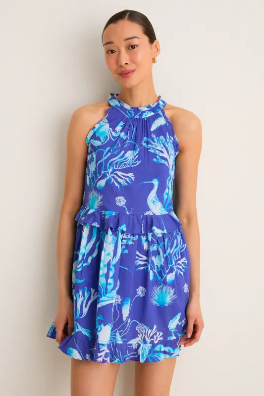 Cyan Amelia Mini Dress made by Banjanan