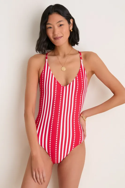 Eshe Red Retiro One Piece made by lemlem