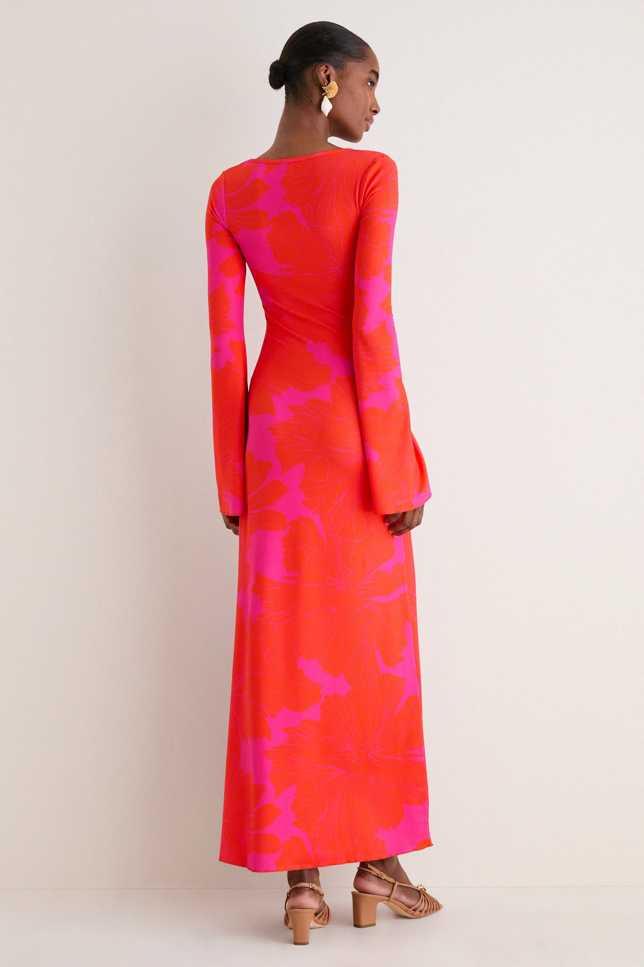 Coral Blossom Diana Bell Dress sold by Tuckernuck product image thumbnail 4