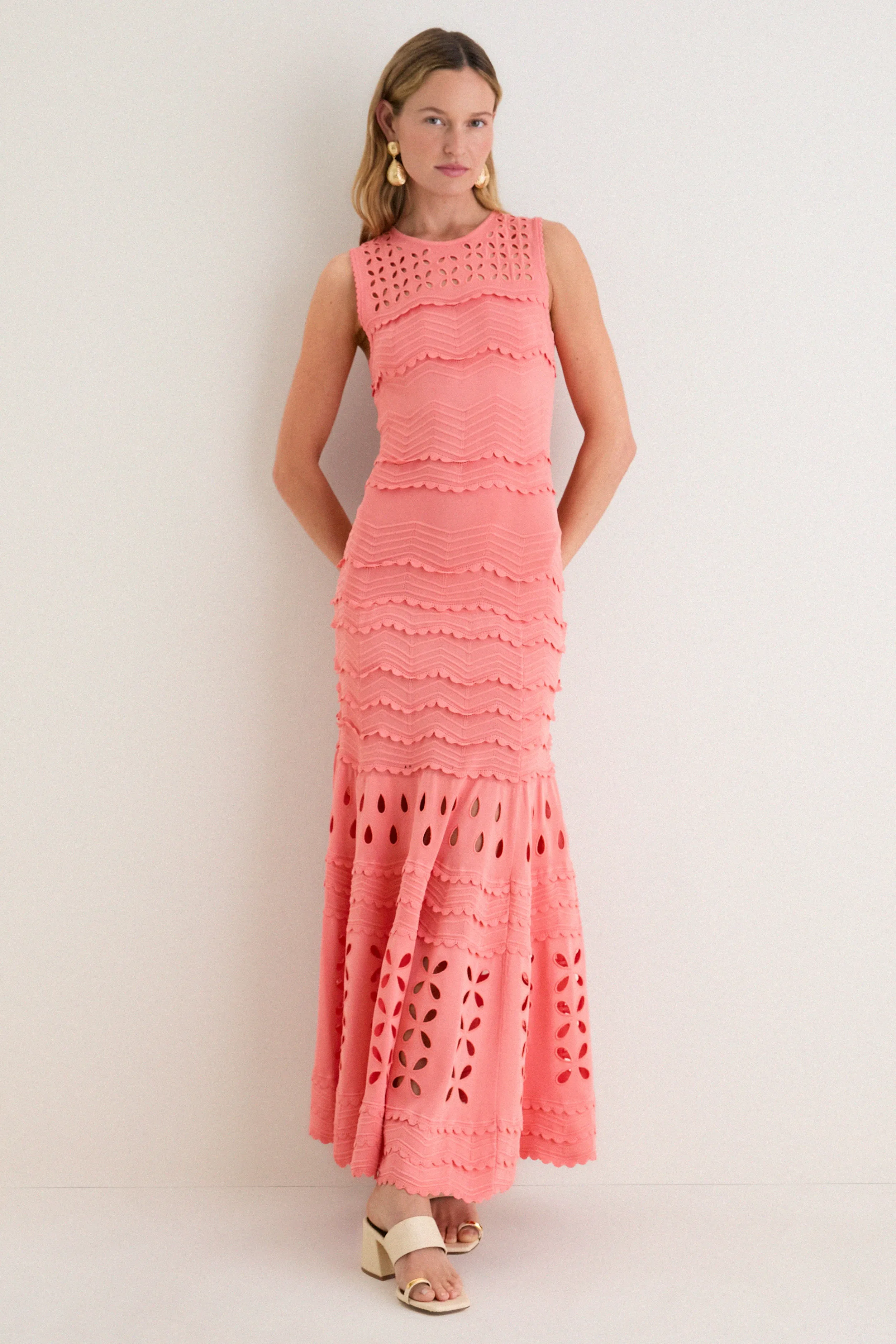 Coral Peony Lakshmi Dress sold by Tuckernuck