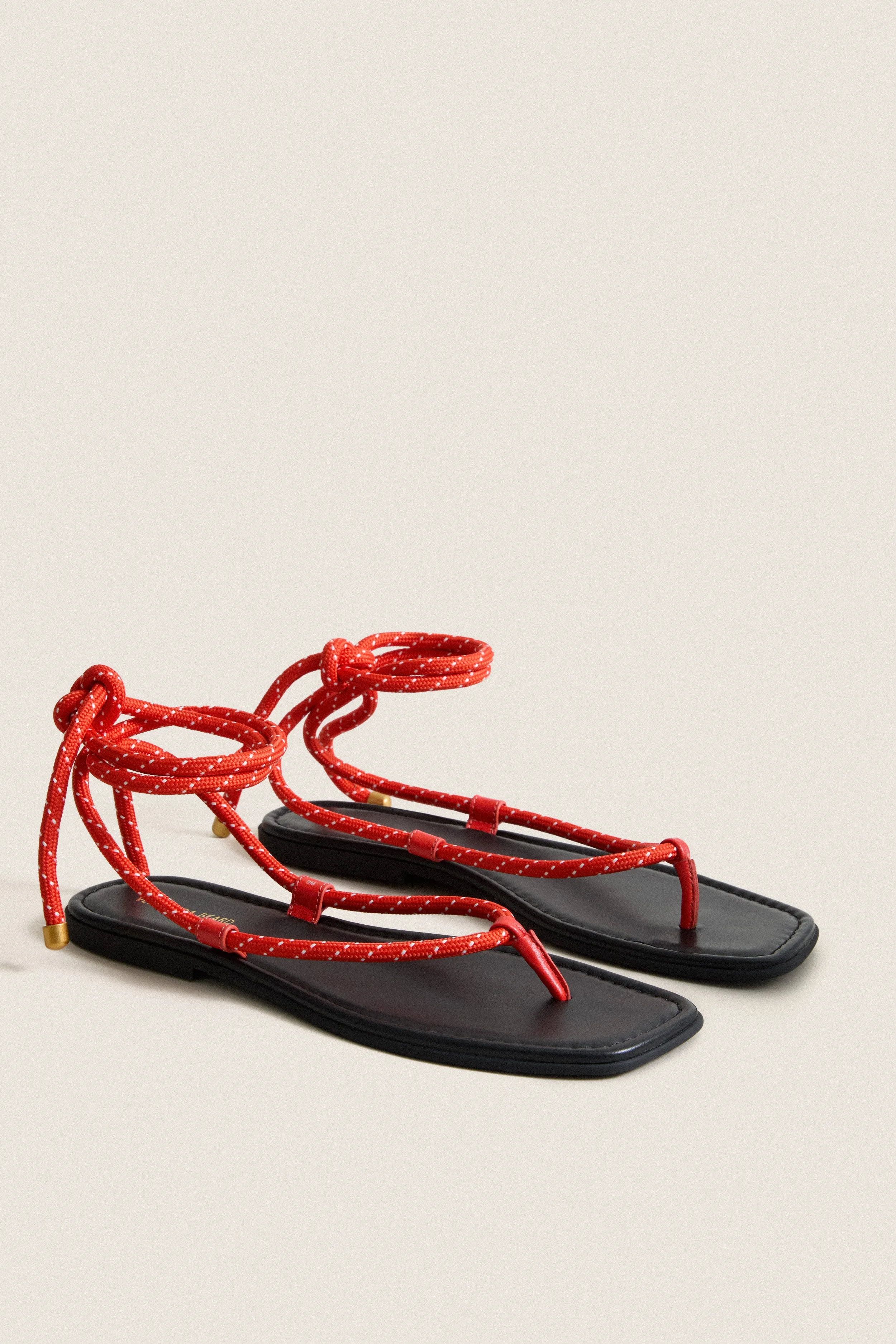 Flame Red Carmina Cord Sandals sold by Tuckernuck product image thumbnail 5