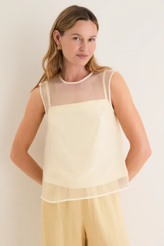 Pale Yellow Cora Top made by Jenni Kayne