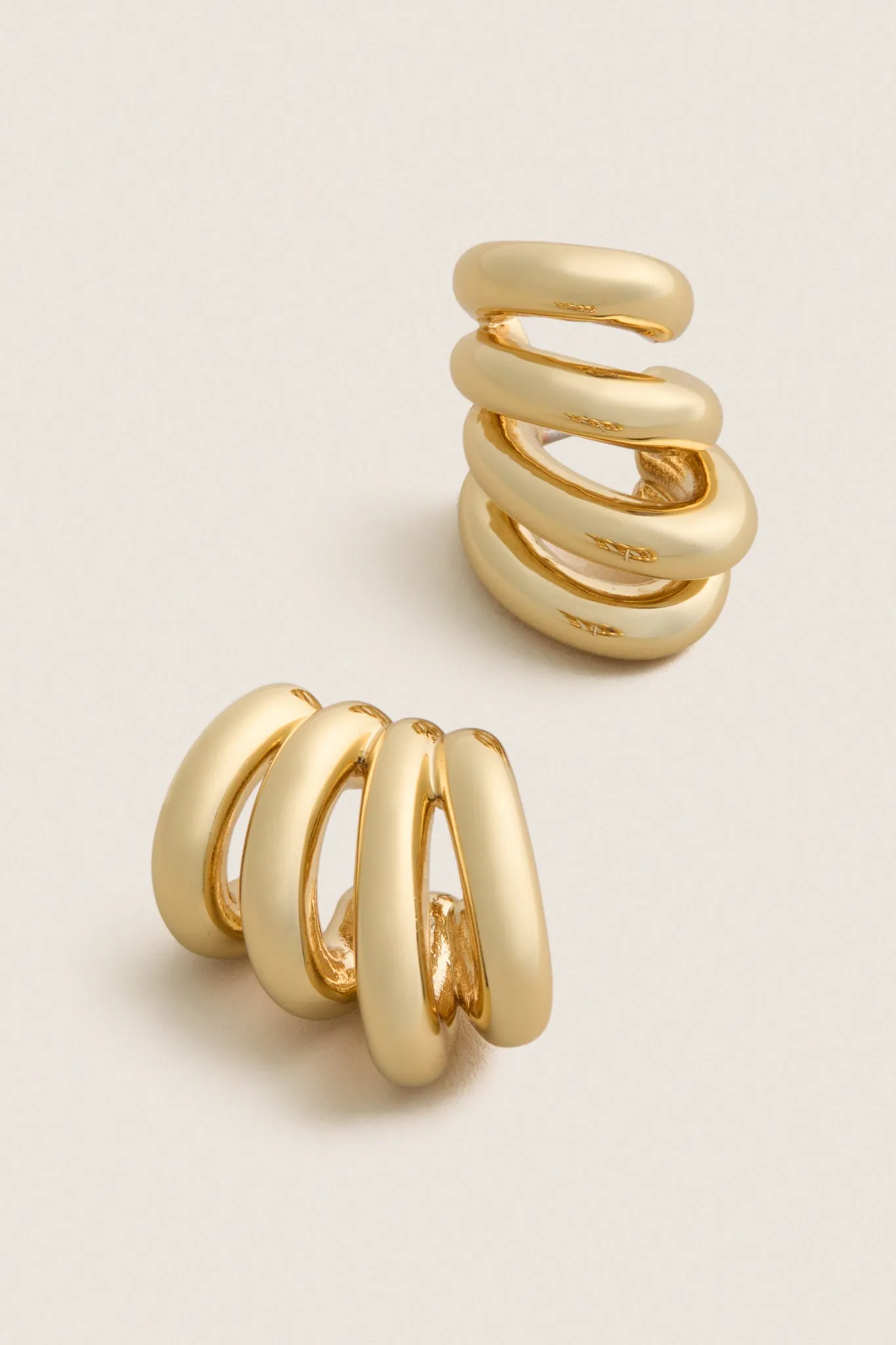 High Polish Gold Monroe Earrings sold by Tuckernuck product image thumbnail 4