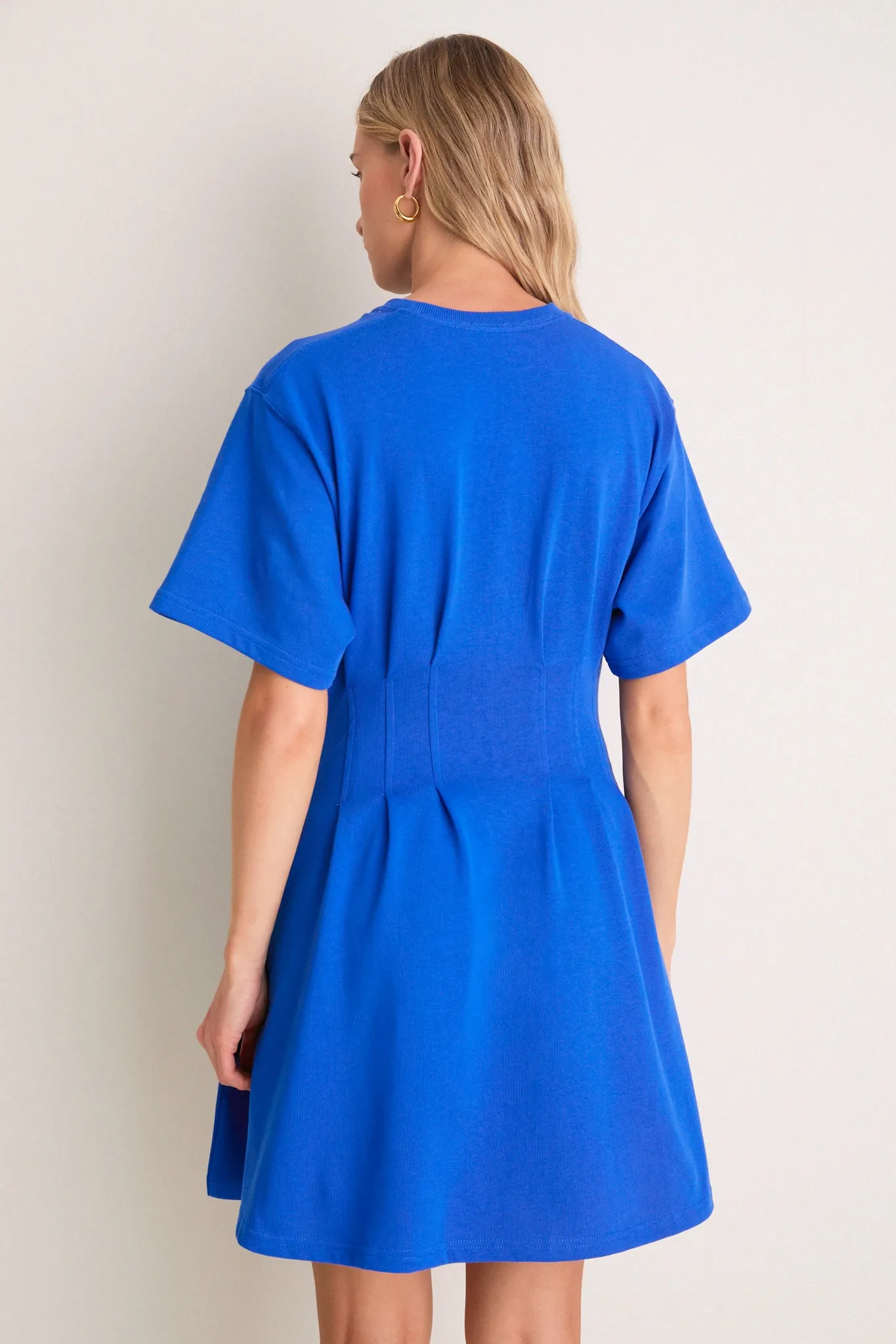 Gala Blue Knit Crew Neck Short Sleeve Dress sold by Tuckernuck product image thumbnail 4
