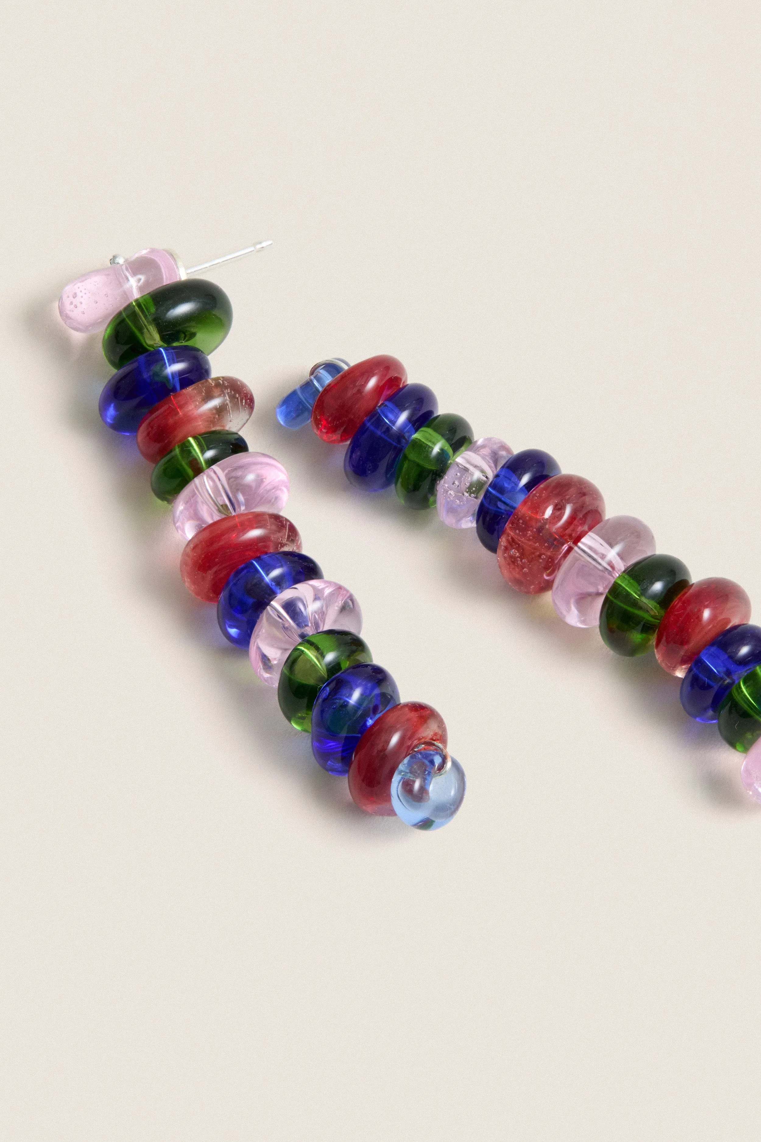 Rainbow Glass Roulette Earrings sold by Tuckernuck product image thumbnail 4