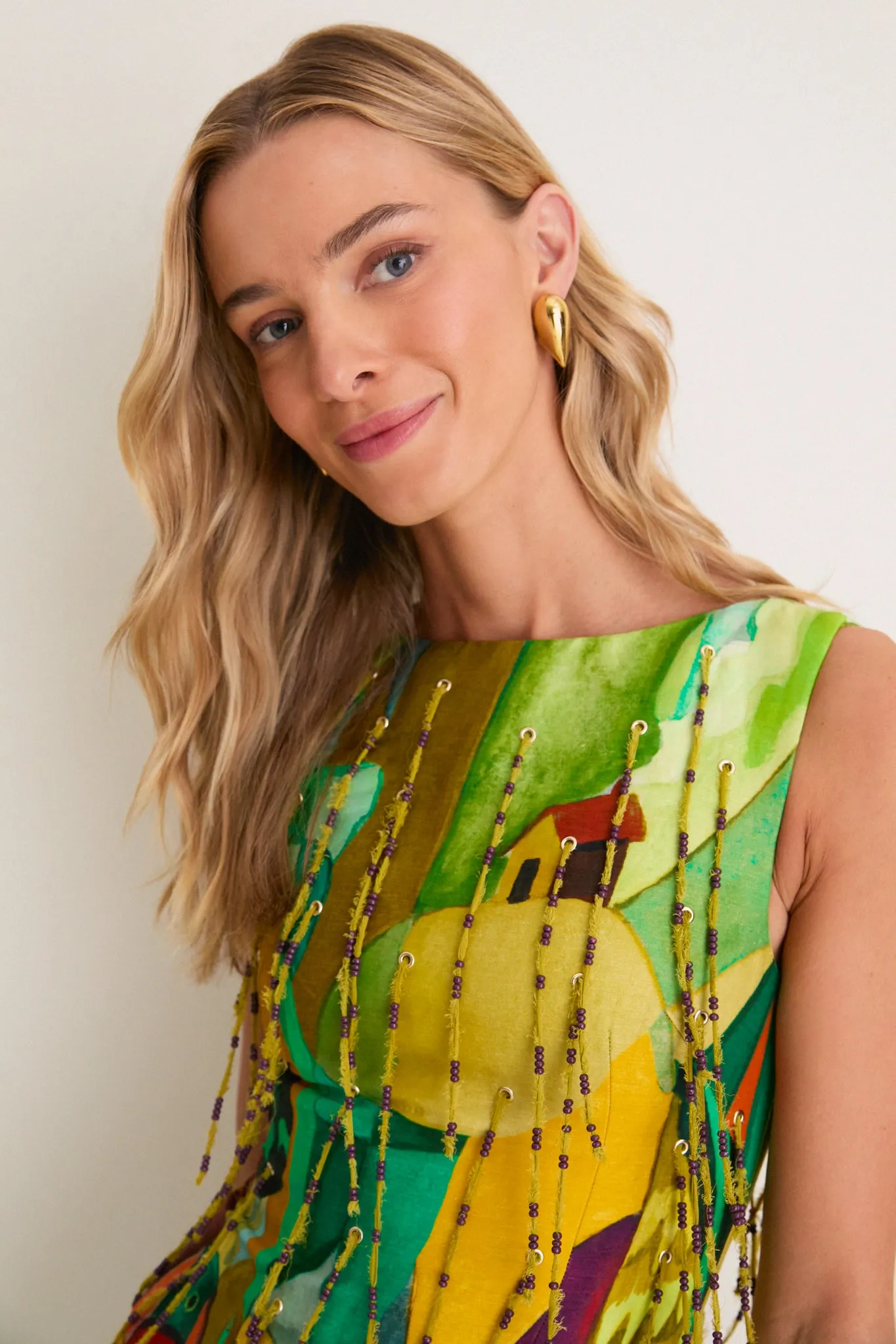 Multi Mokshini Beaded Fringe Mini Dress sold by Tuckernuck product image thumbnail 5