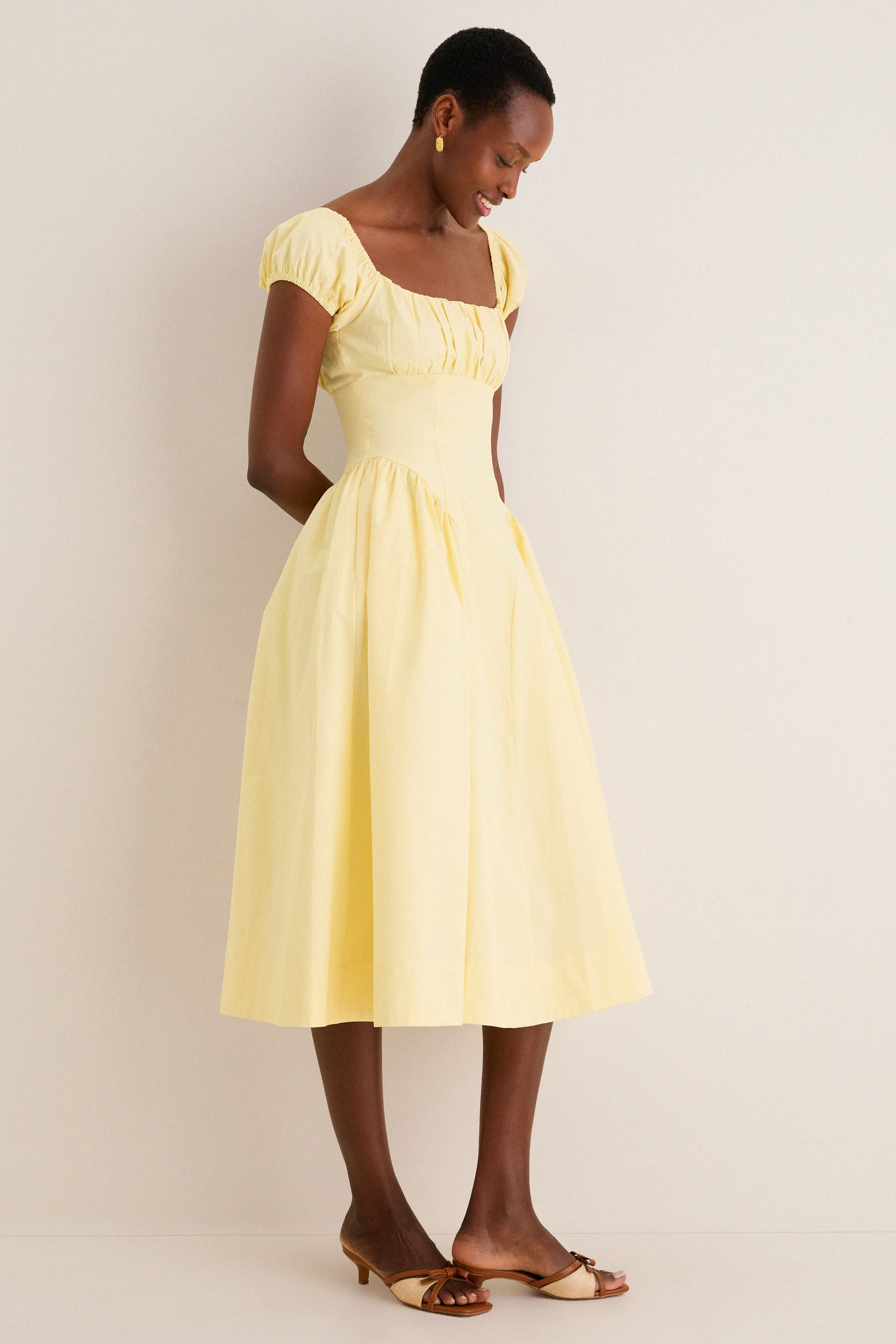 Yellow Adilene Midi Dress sold by Tuckernuck product image thumbnail 3