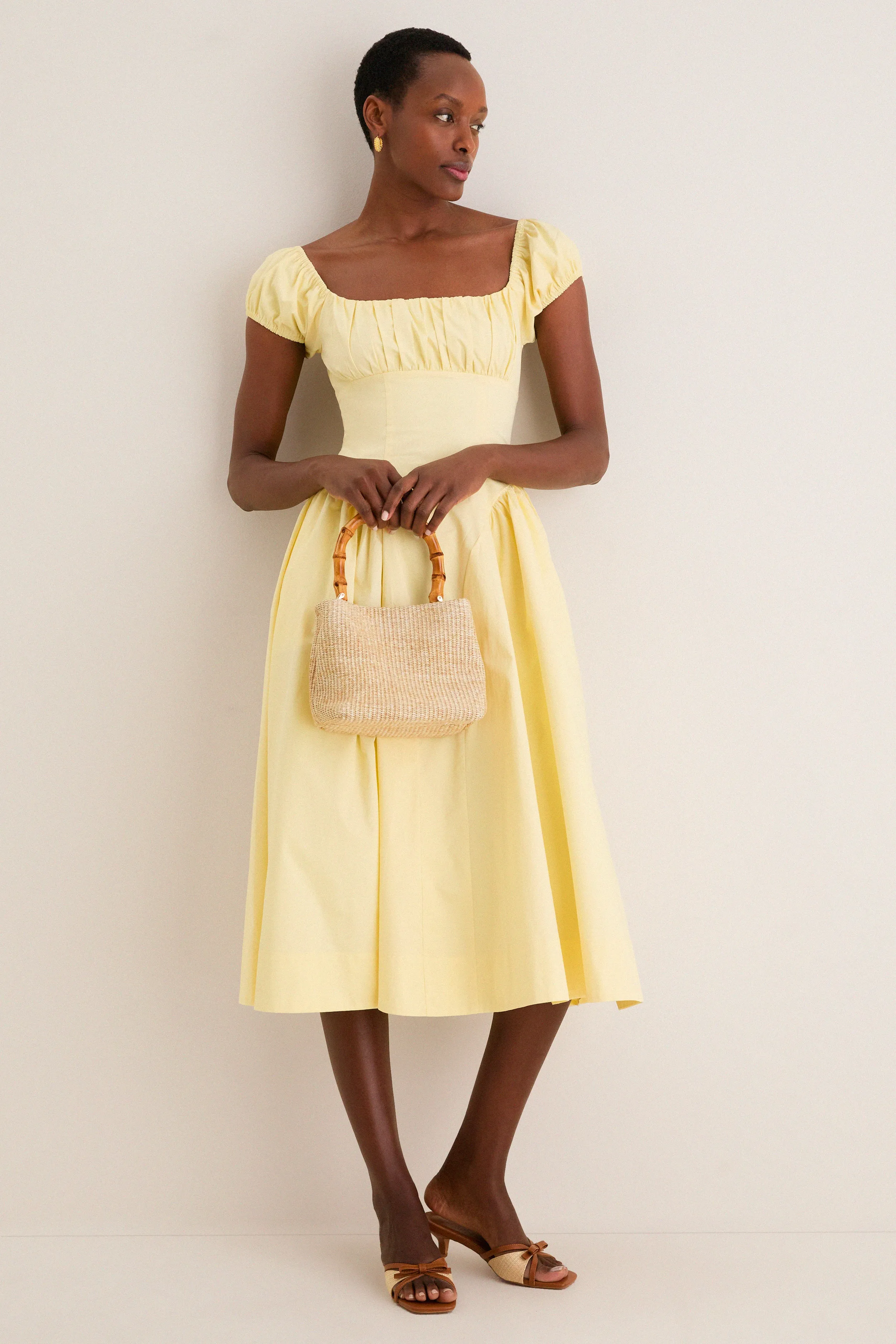 Yellow Adilene Midi Dress sold by Tuckernuck product image thumbnail 2