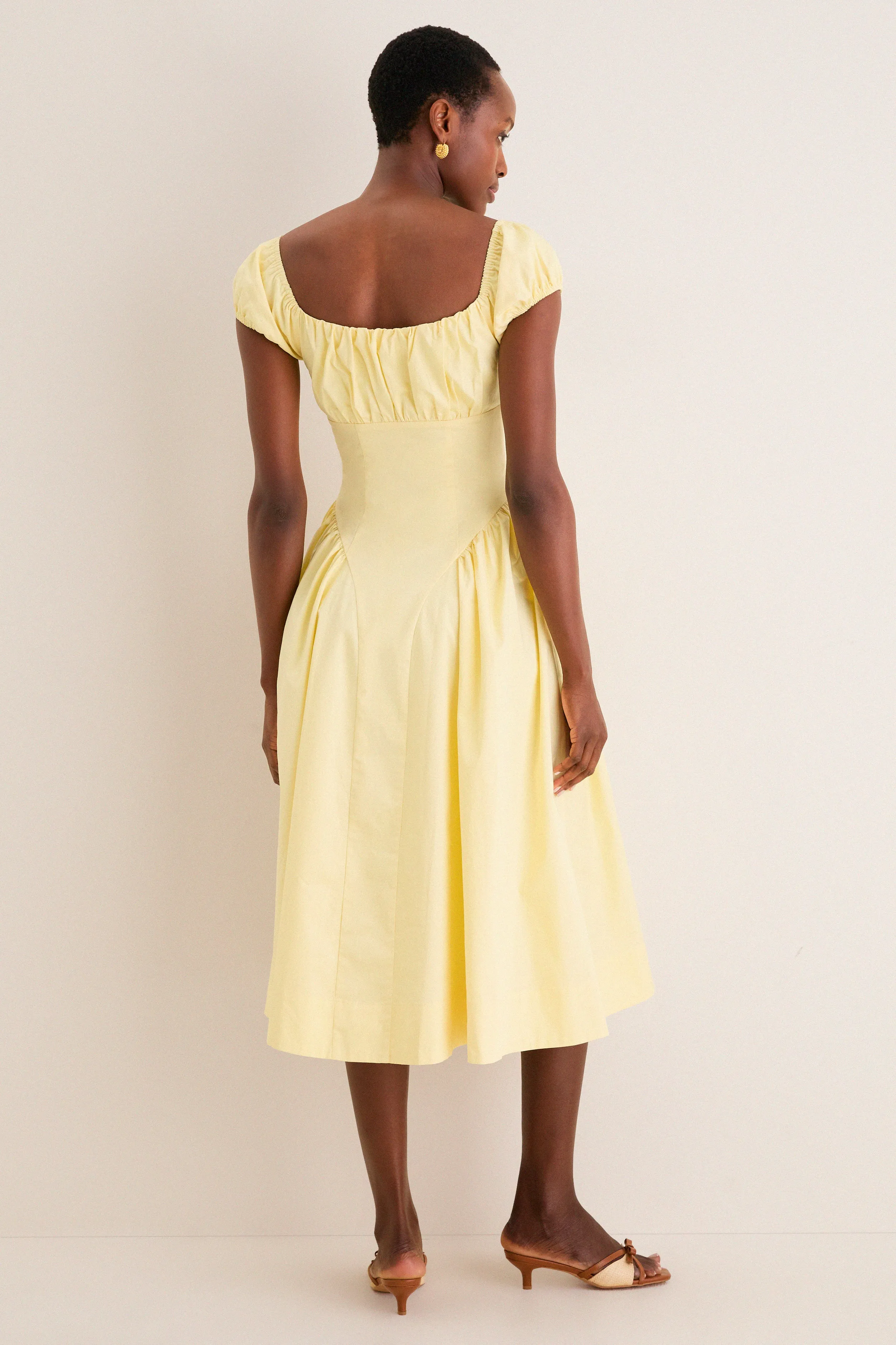 Yellow Adilene Midi Dress sold by Tuckernuck product image thumbnail 4