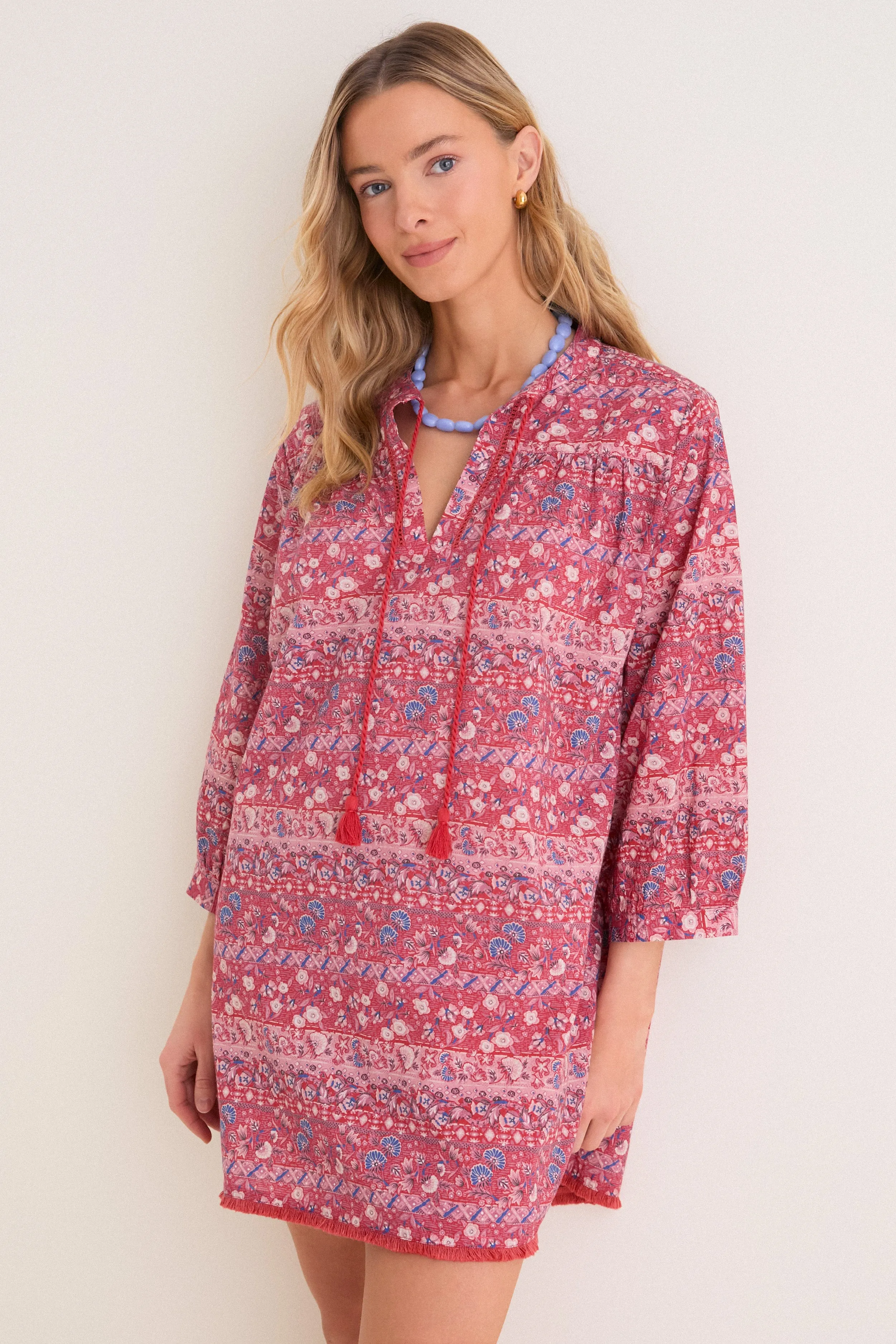 Americana Batik Stripe Bondi Coverup sold by Tuckernuck