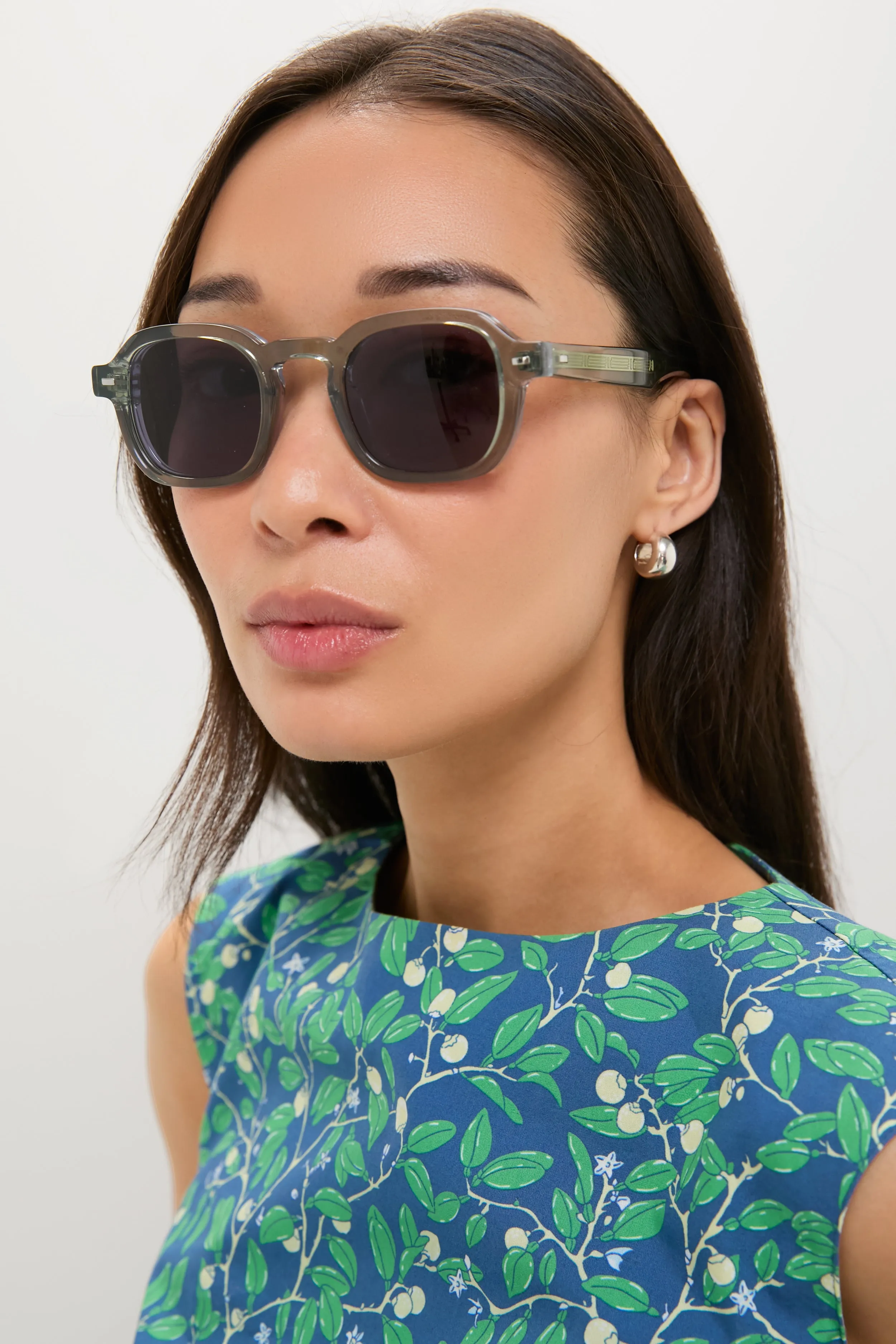 Green Ezra Sunglasses sold by Tuckernuck product image thumbnail 2