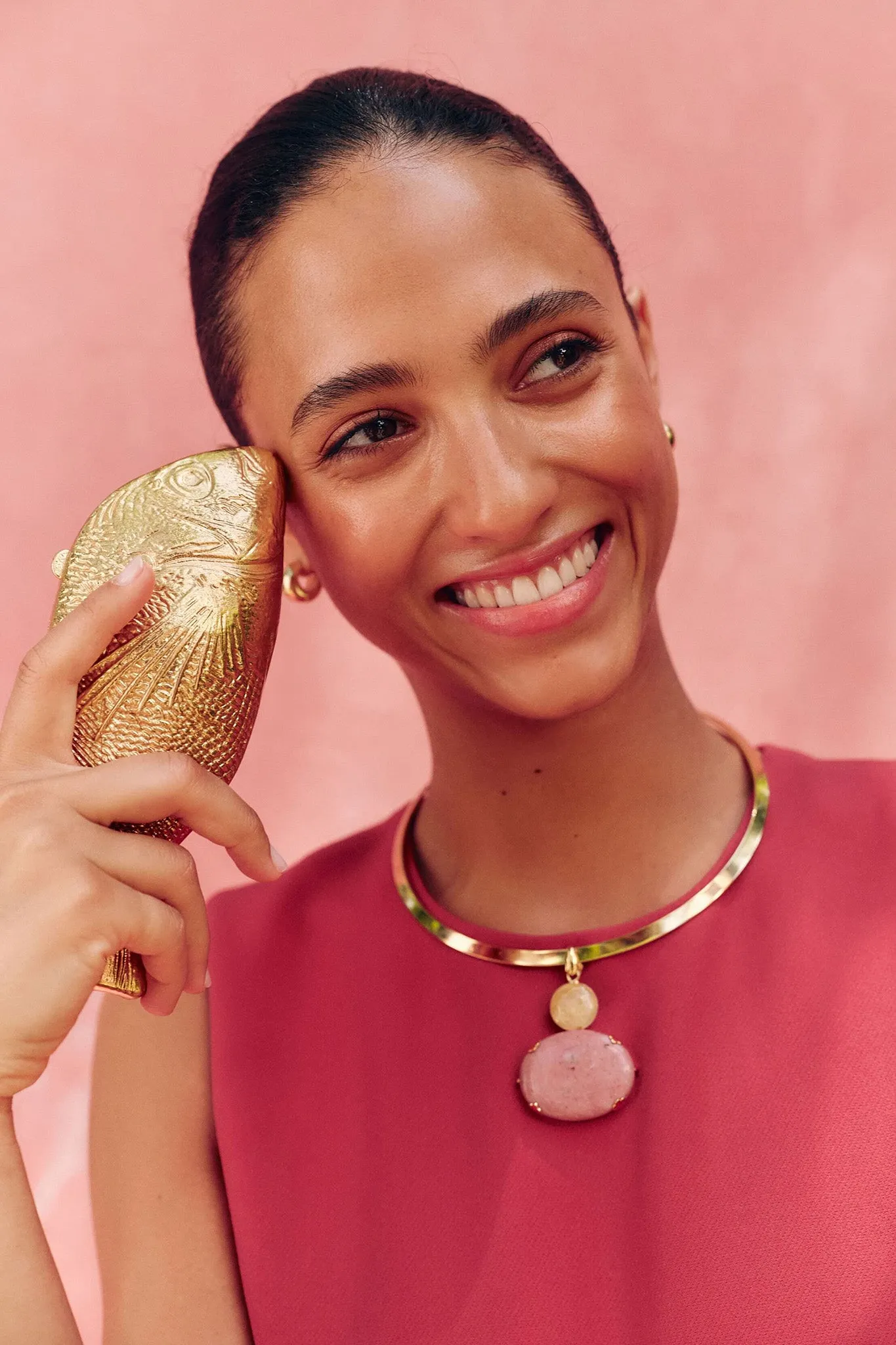 Gold Splash Metal Clutch sold by Tuckernuck product image thumbnail 2