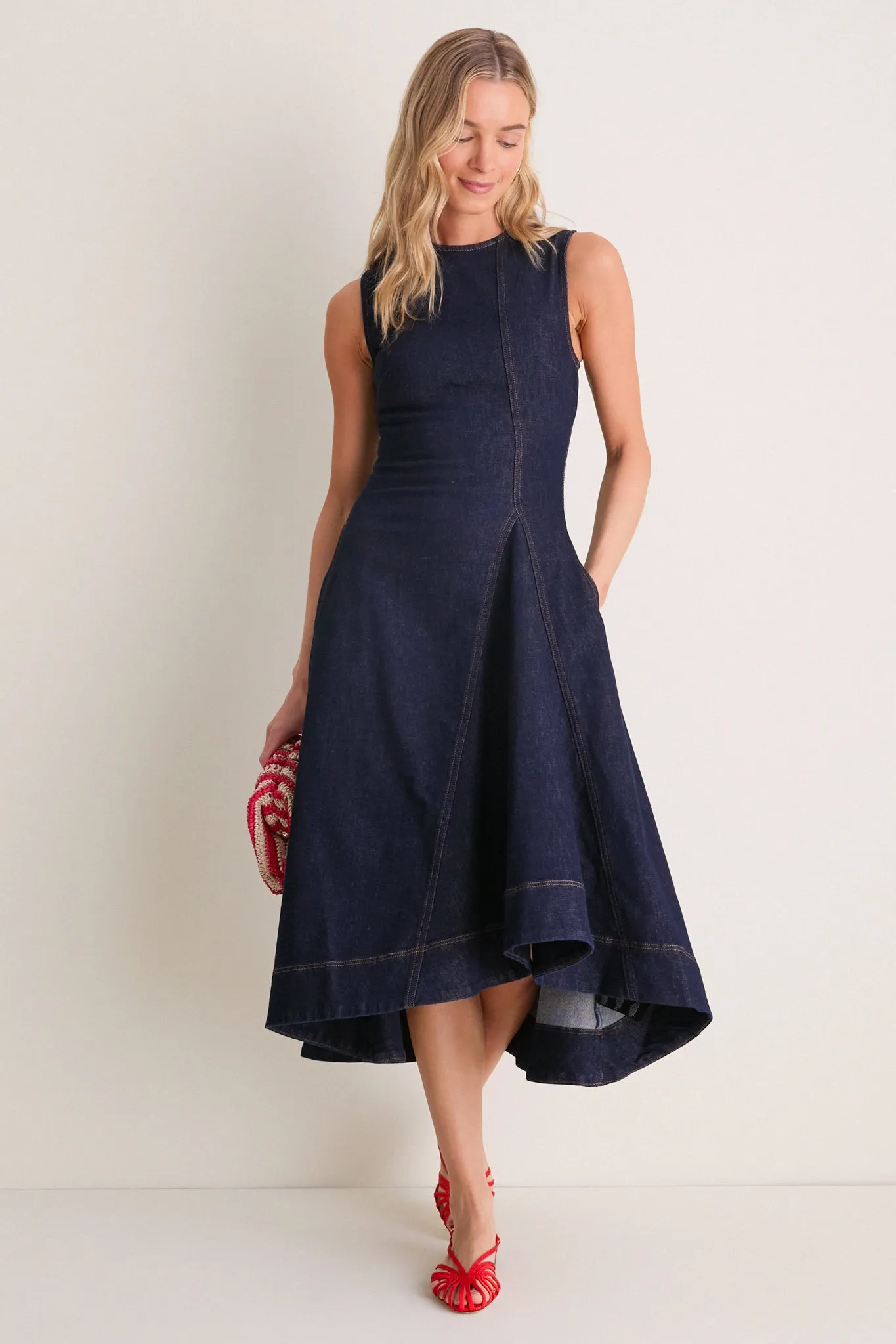 Indigo Liberty Denim Midi Dress sold by Tuckernuck product image thumbnail 2